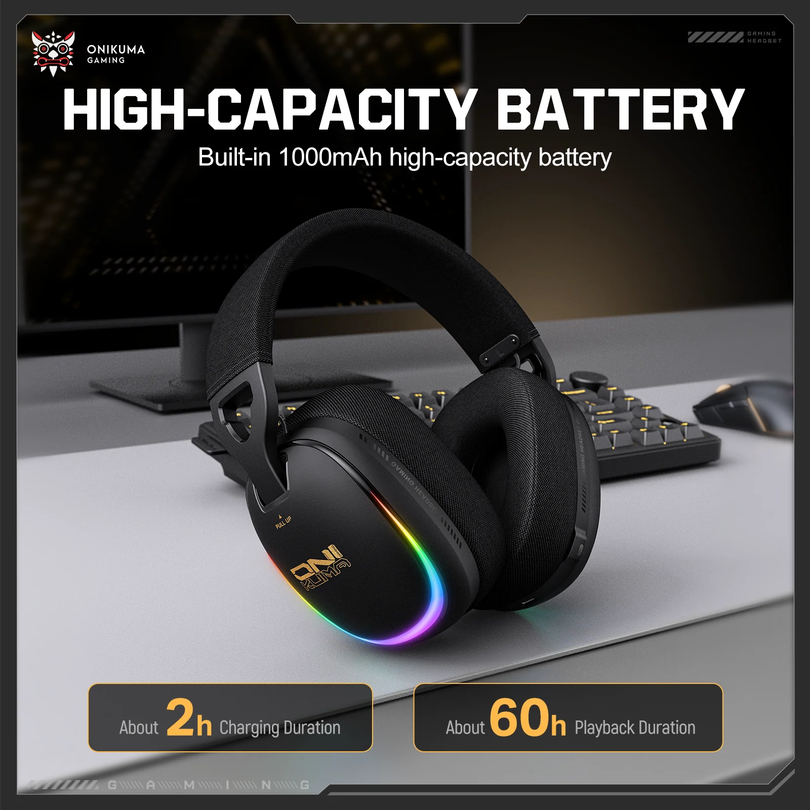 ‌ONIKUMA GT805 Performance Upgrade Gaming Headset - Image 3