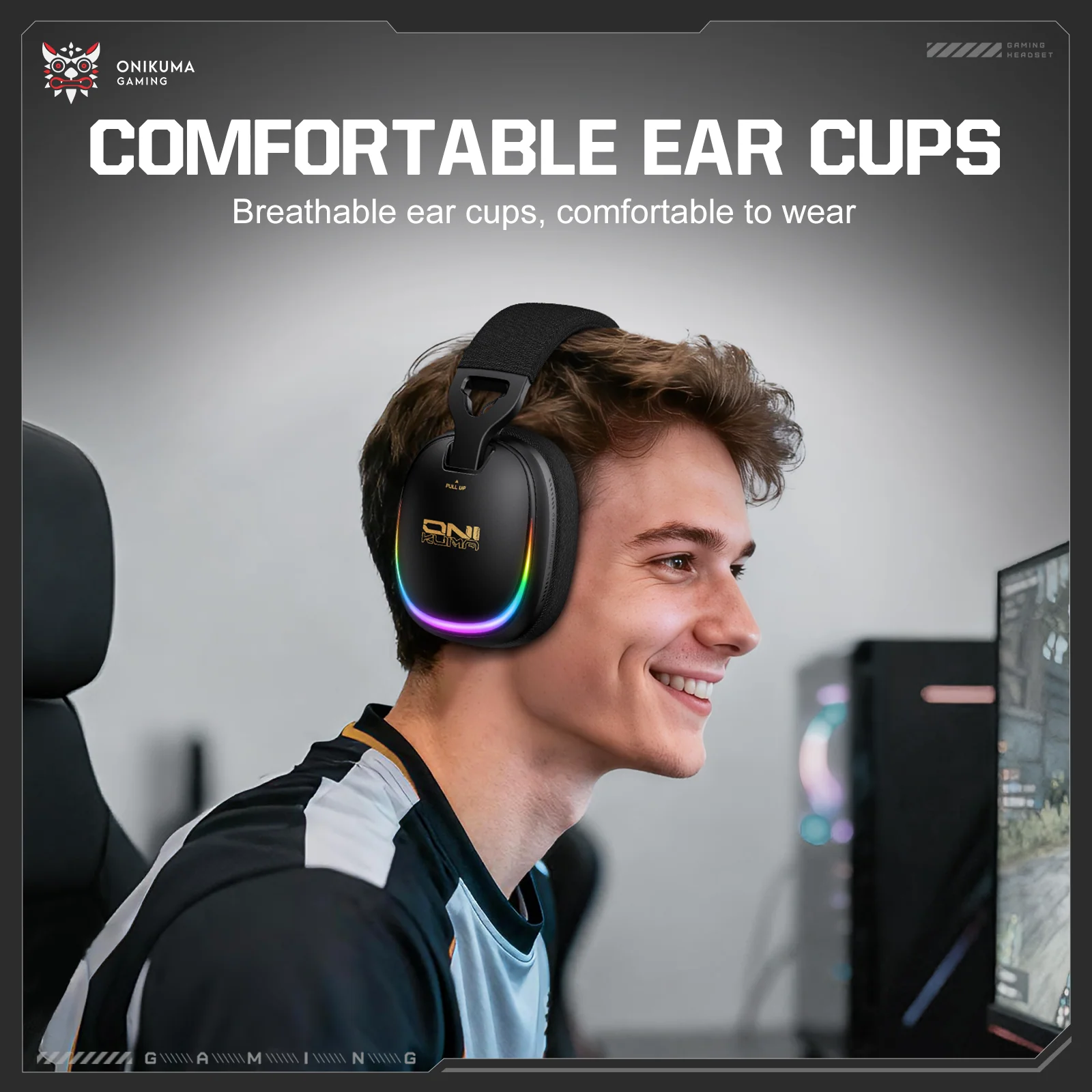 ‌ONIKUMA GT805 Performance Upgrade Gaming Headset - Image 6