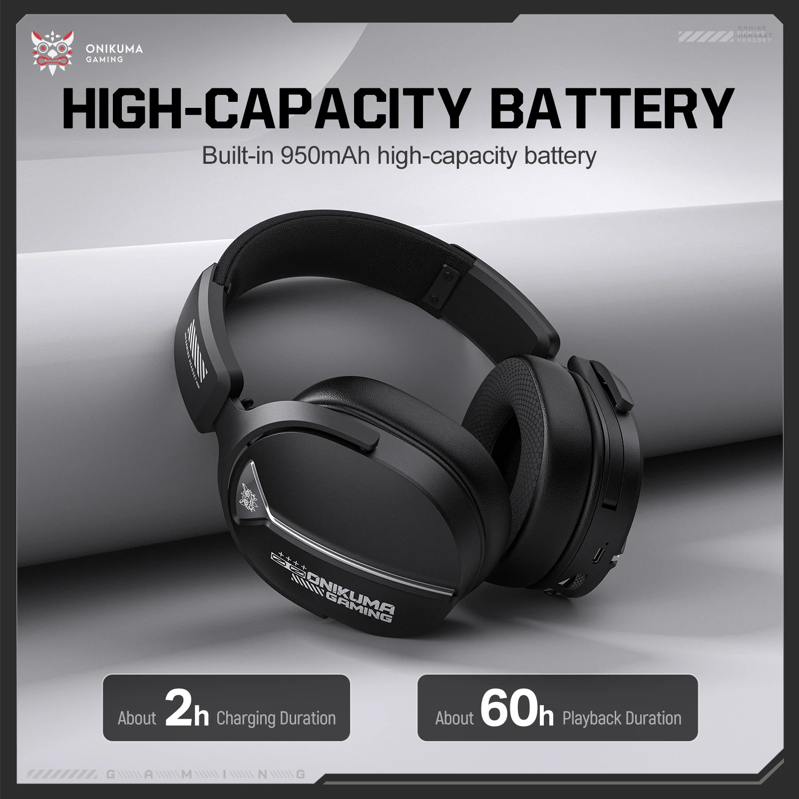 ‌GT887 Gaming Headset – Quad-Mode Connectivity, Long-Lasting Battery & Crystal-Clear Audio - Image 3