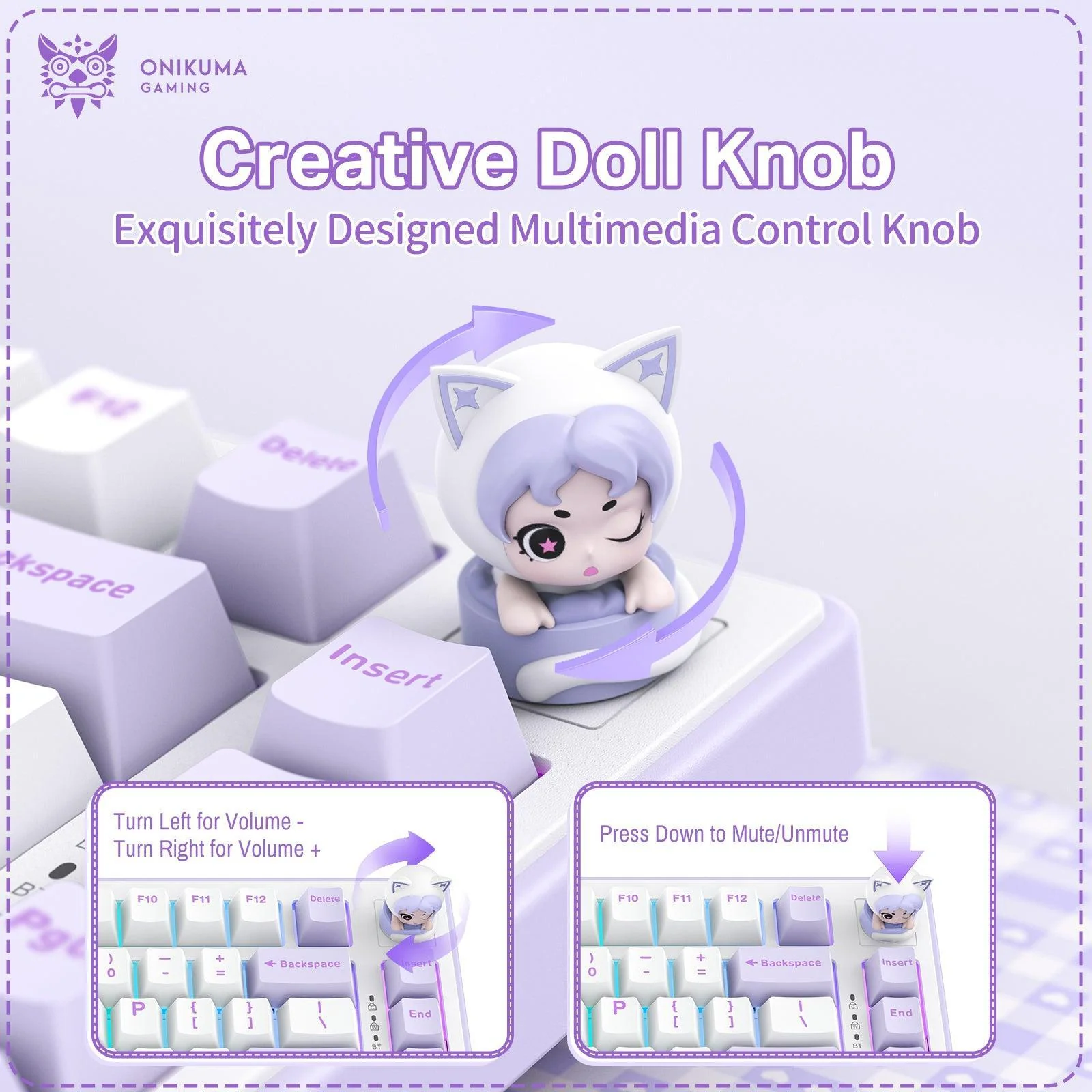 ‌ONIKUMA MT707 Keyboard – Hot-Swappable Keys, Gasket Mount & RGB Gaming Precision - Image 23