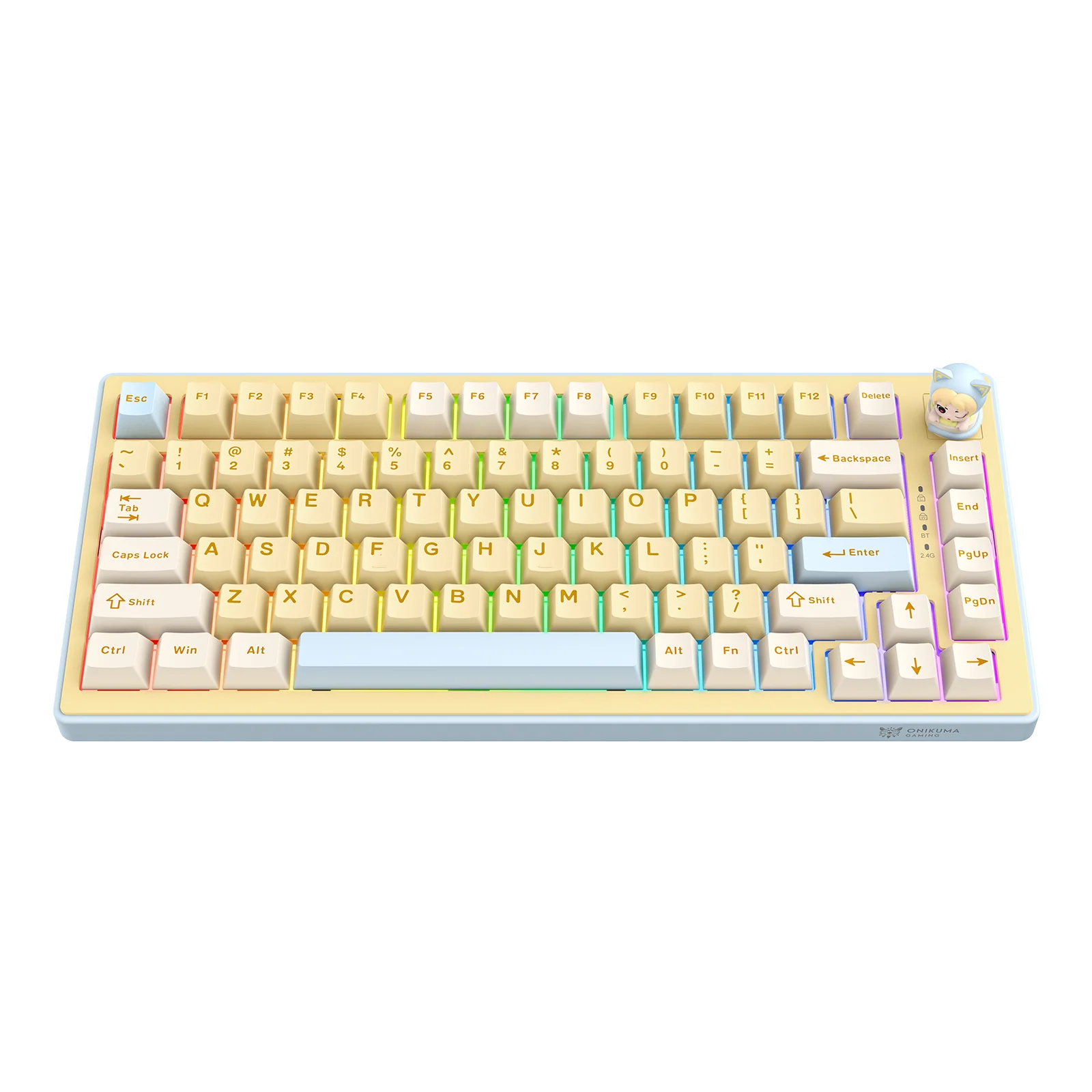 ‌ONIKUMA MT707 Keyboard – Hot-Swappable Keys, Gasket Mount & RGB Gaming Precision - Image 3