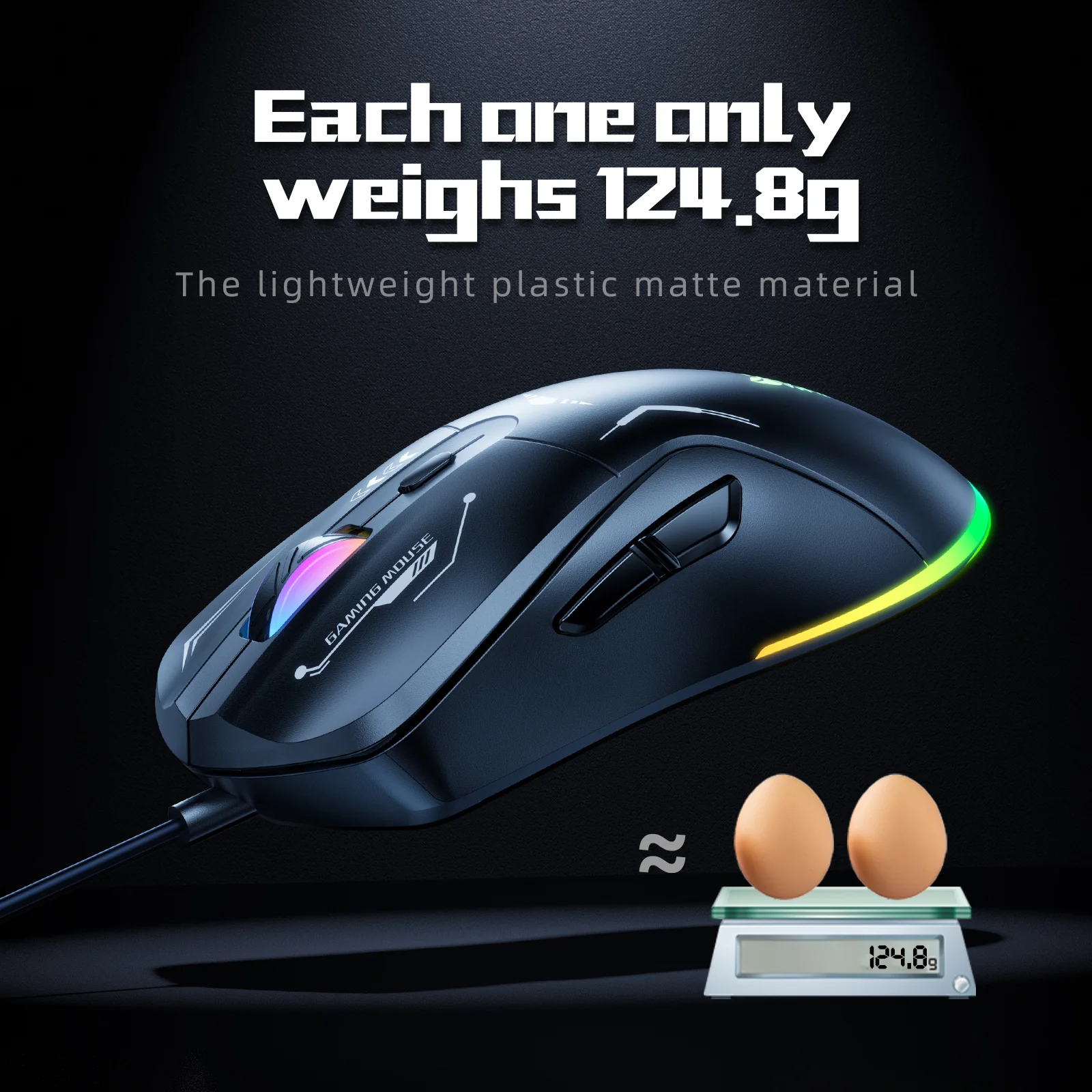 ‌ONIKUMA TZ5008 Gaming Kit – RGB Backlit Keyboard, Lightweight Mouse, Pro Headset & Stand - Image 3