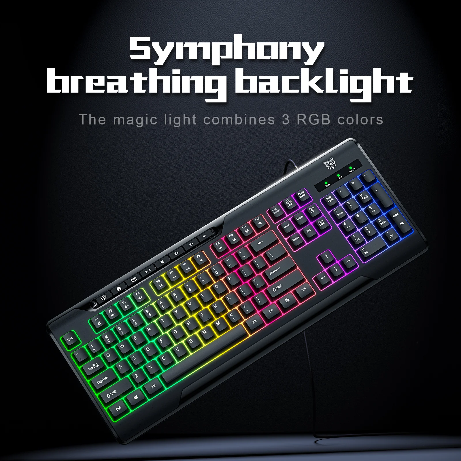 ‌ONIKUMA TZ5008 Gaming Kit – RGB Backlit Keyboard, Lightweight Mouse, Pro Headset & Stand - Image 4