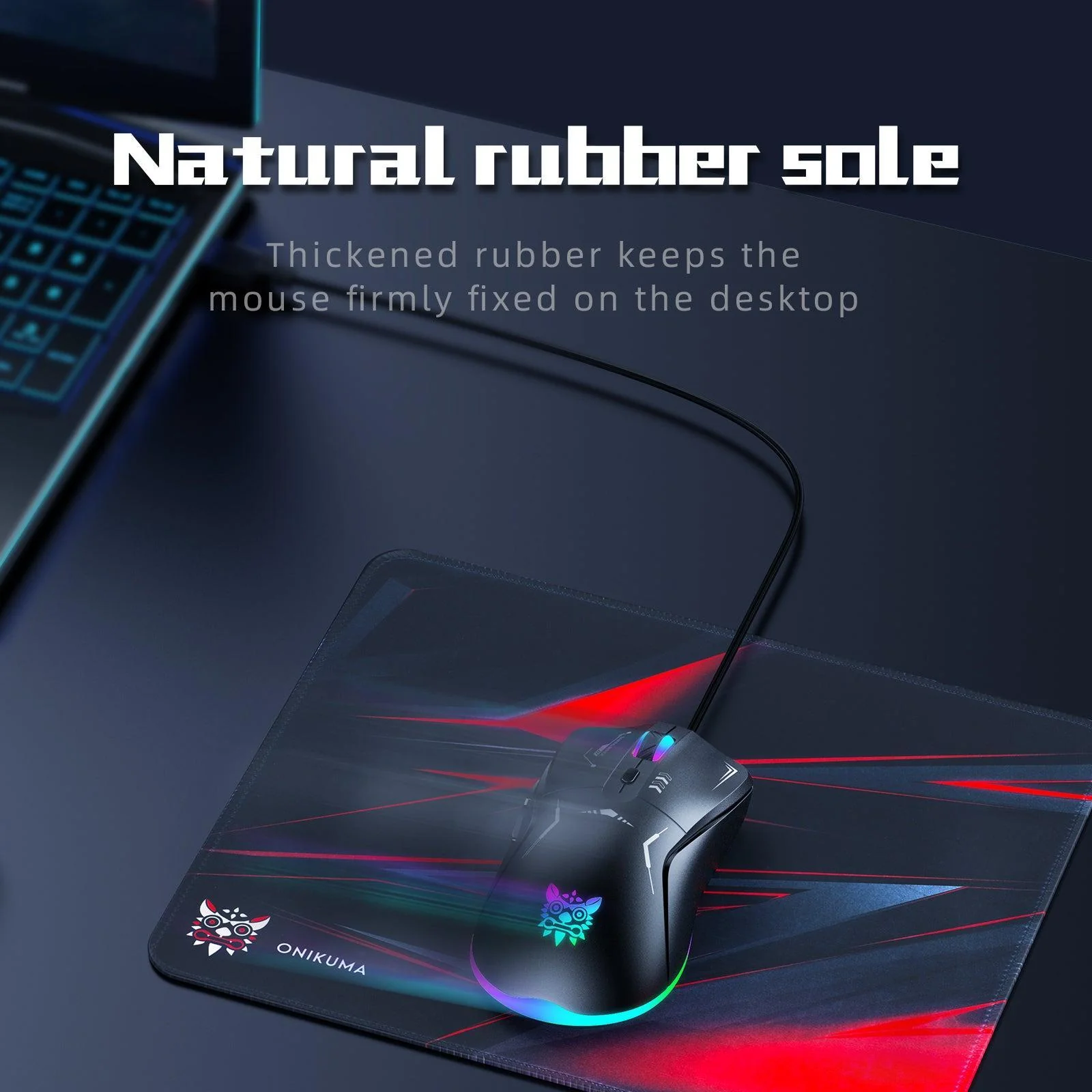 ‌ONIKUMA TZ5008 Gaming Kit – RGB Backlit Keyboard, Lightweight Mouse, Pro Headset & Stand - Image 6