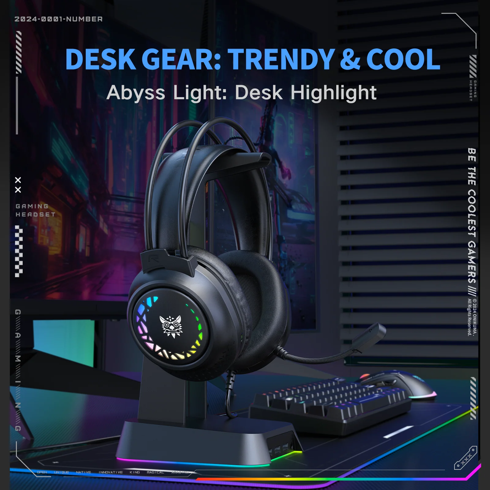 ‌ONIKUMA X92 Gaming Headsets – RGB Lighting, 3D Surround Sound & Competitive Performance - Image 5