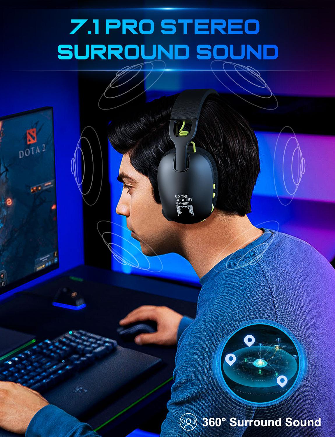 ONIKUMA B2 Headset Headworn Bluetooth 2.4g Wireless Wired Three Mode Lightweight E-Sports Gamer Headphone - Image 5