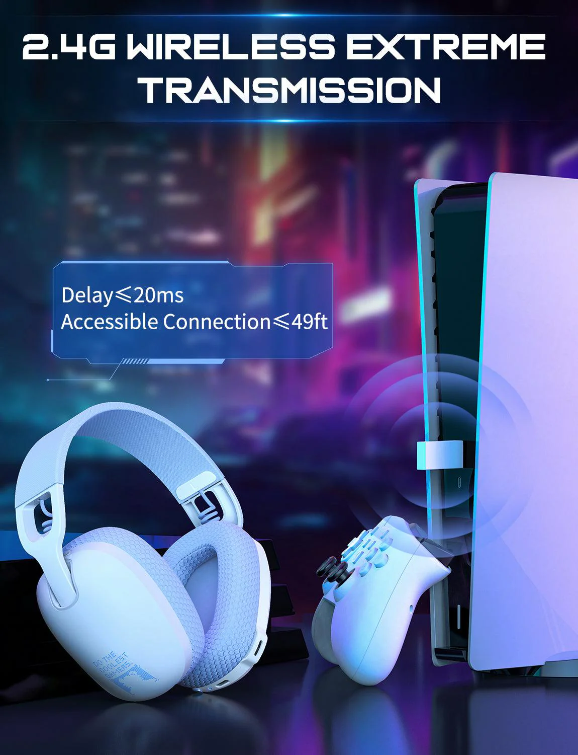 ONIKUMA B2 Headset Headworn Bluetooth 2.4g Wireless Wired Three Mode Lightweight E-Sports Gamer Headphone - Image 8
