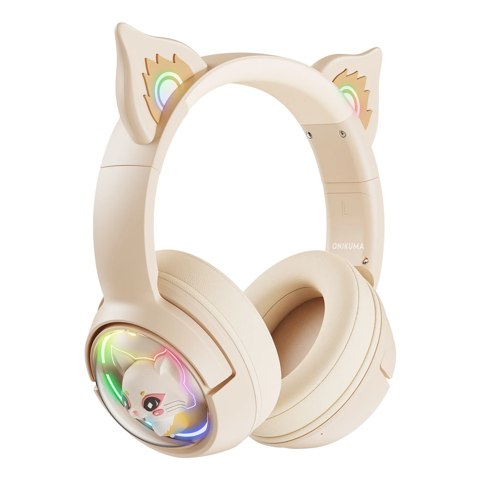 ONIKUMA B5 RGB Cat Ear Bluetooth Wireless Gaming Headset - Image 9
