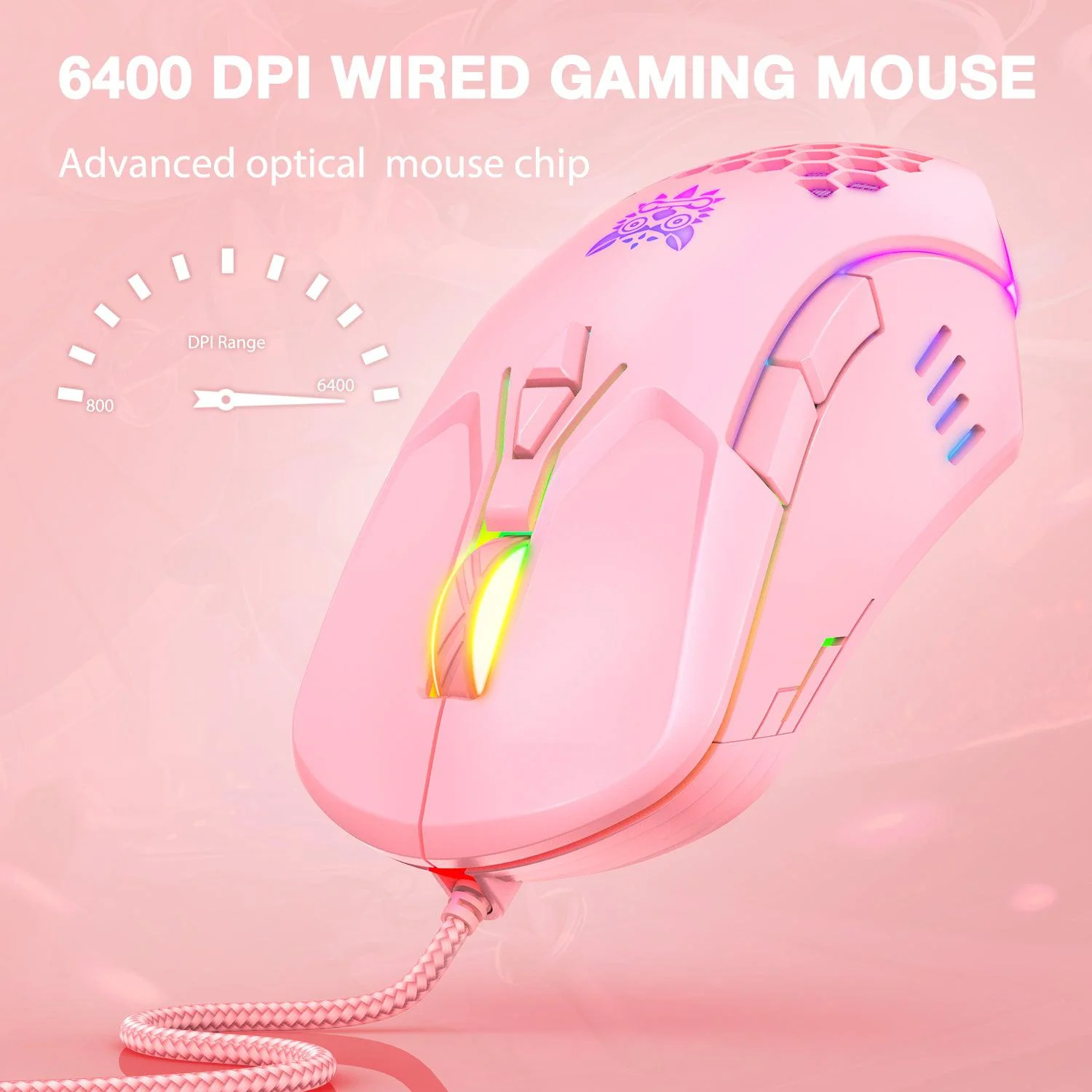 ONIKUMA CW902 Wired Gaming Mouse With Colorful Lighting - Image 11