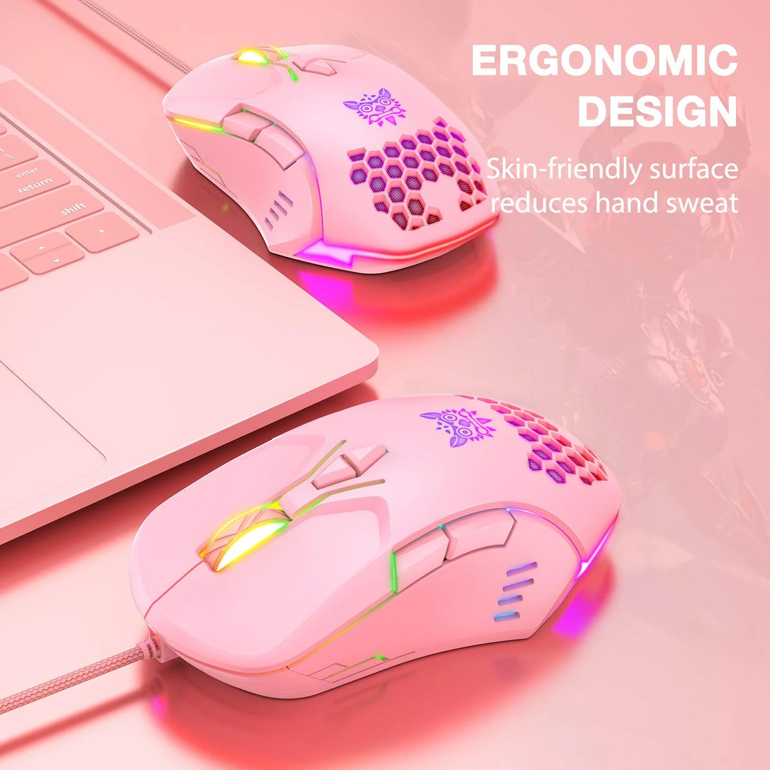 ONIKUMA CW902 Wired Gaming Mouse With Colorful Lighting - Image 12