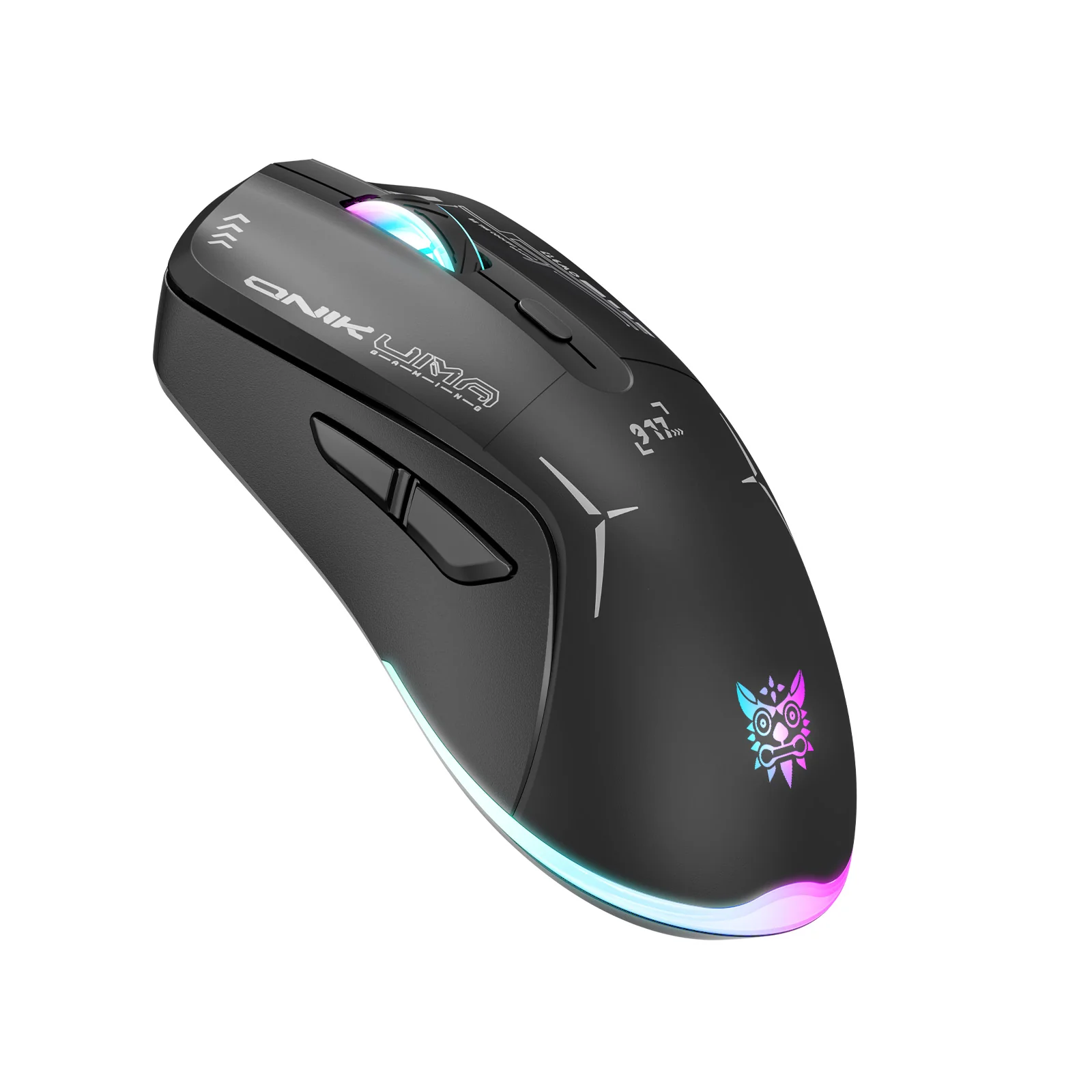 Onikuma CW917 Wireless Gaming Mouse, 4800 DPI Wired/Wireless Gamer Mouse, Dual-Mode Computer Mouse Rechargeable 6 Buttons Reliable Power Capacity and RGB Backlight for PC/Mac/Laptop - Image 3