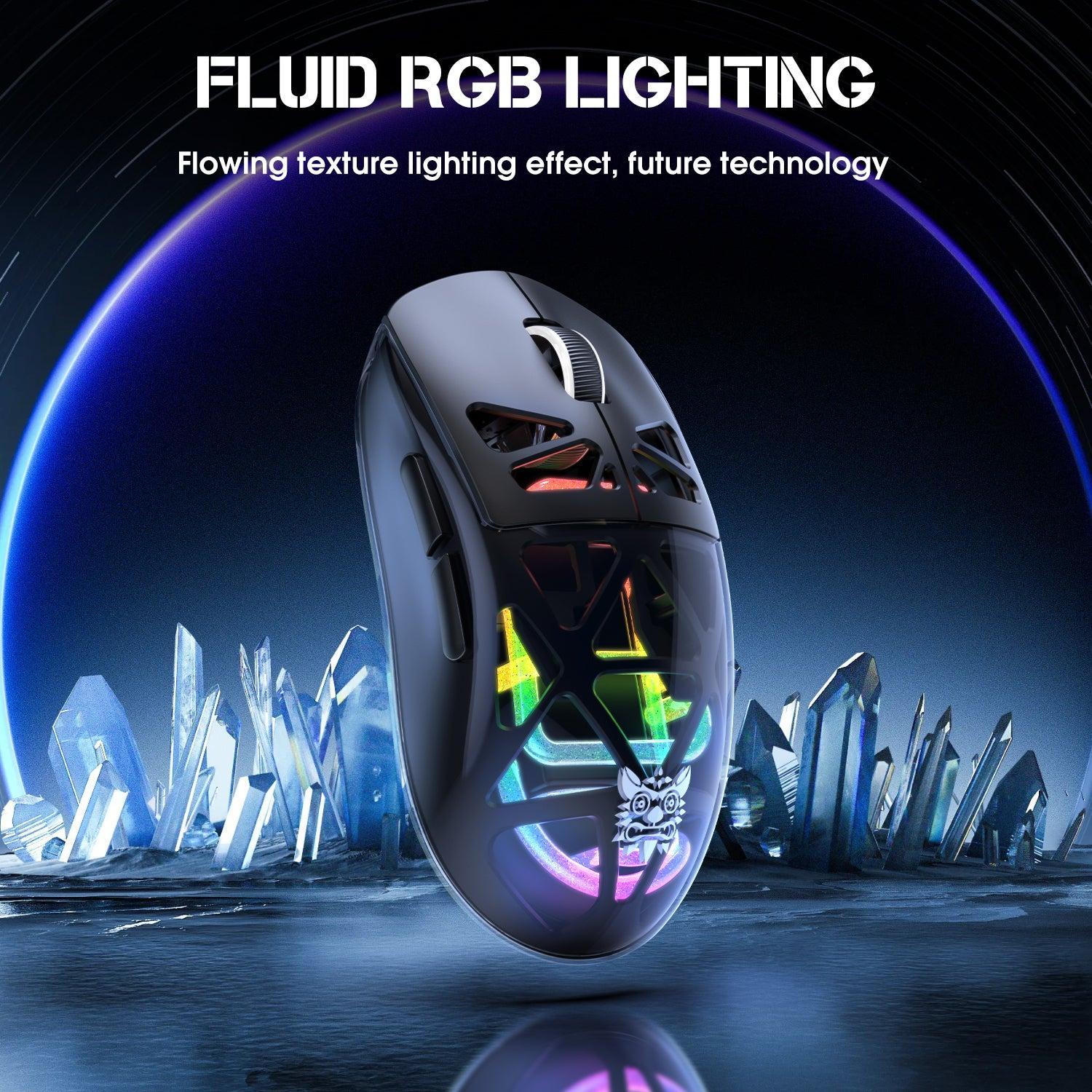 ONIKUMA CW930 Tri-Mode Wireless Gaming Mouse with RGB Lighting & 500mAH Battery - Image 15