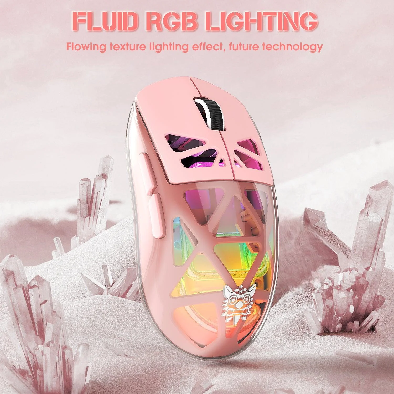ONIKUMA CW930 Tri-Mode Wireless Gaming Mouse with RGB Lighting & 500mAH Battery - Image 9