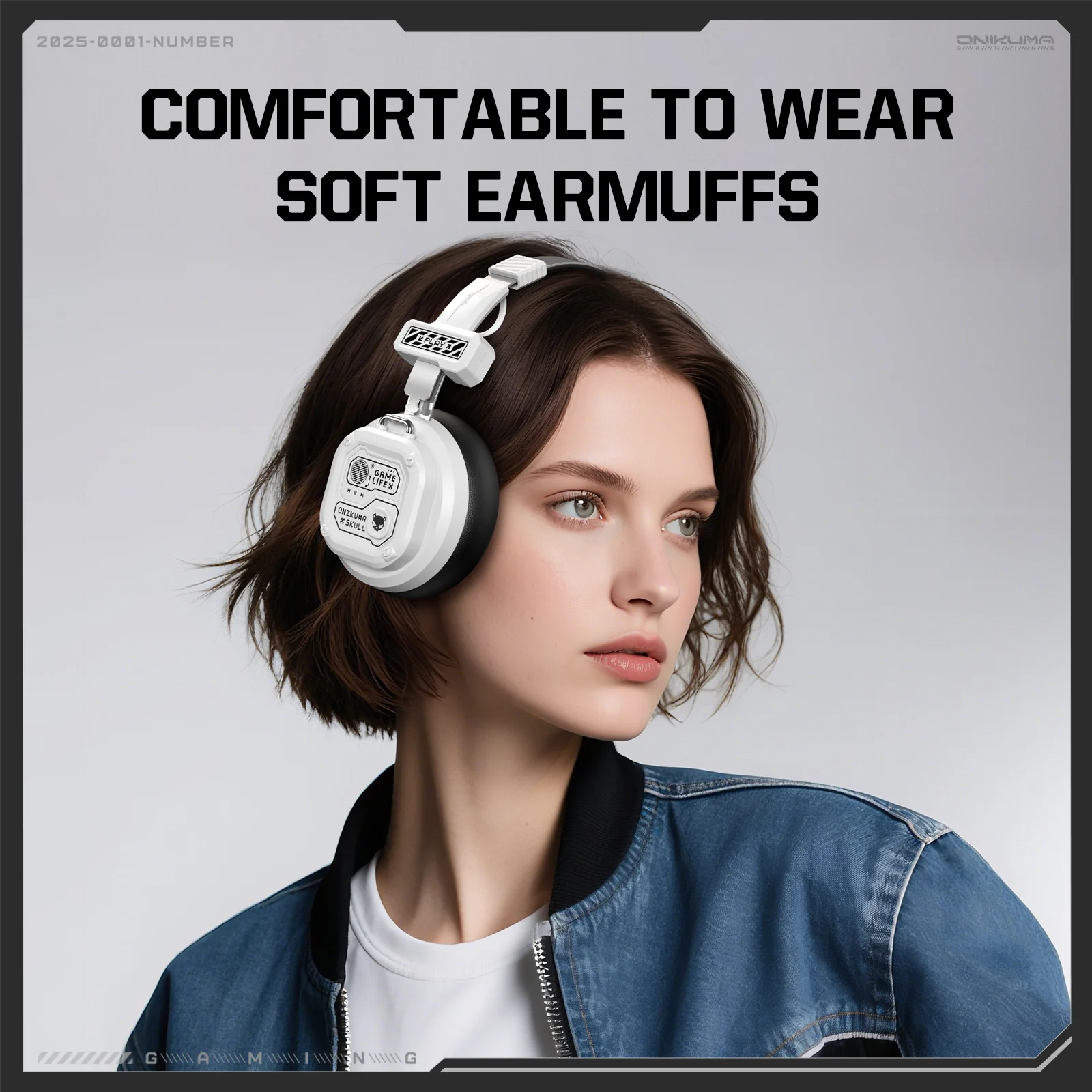 ‌ONIKUMA GT803 Wireless Gaming Headset‌ – Ultra-Light Foldable Design, 50H Playback, Bluetooth 5.4, Multi-Platform Compatibility - Image 11