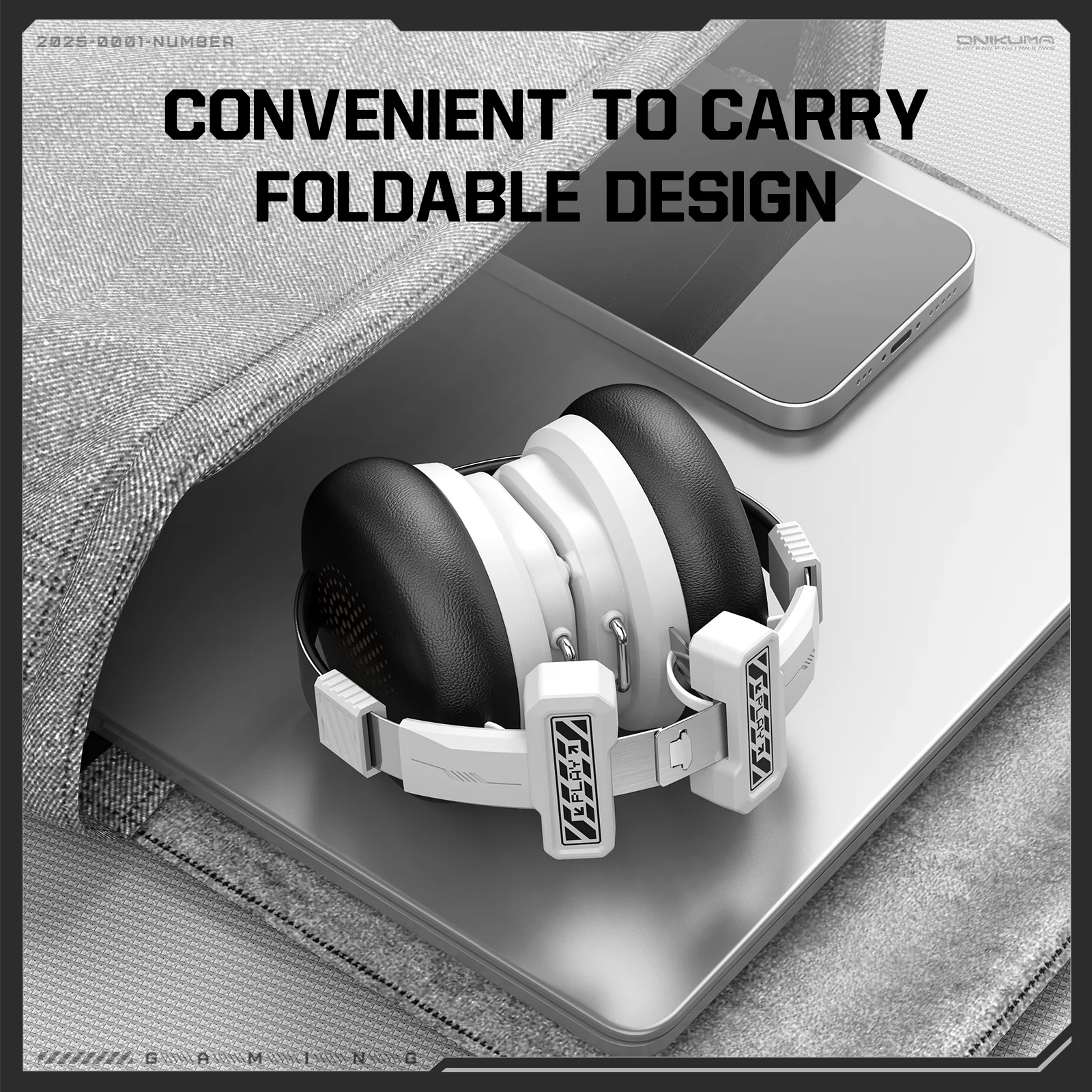 ‌ONIKUMA GT803 Wireless Gaming Headset‌ – Ultra-Light Foldable Design, 50H Playback, Bluetooth 5.4, Multi-Platform Compatibility - Image 12