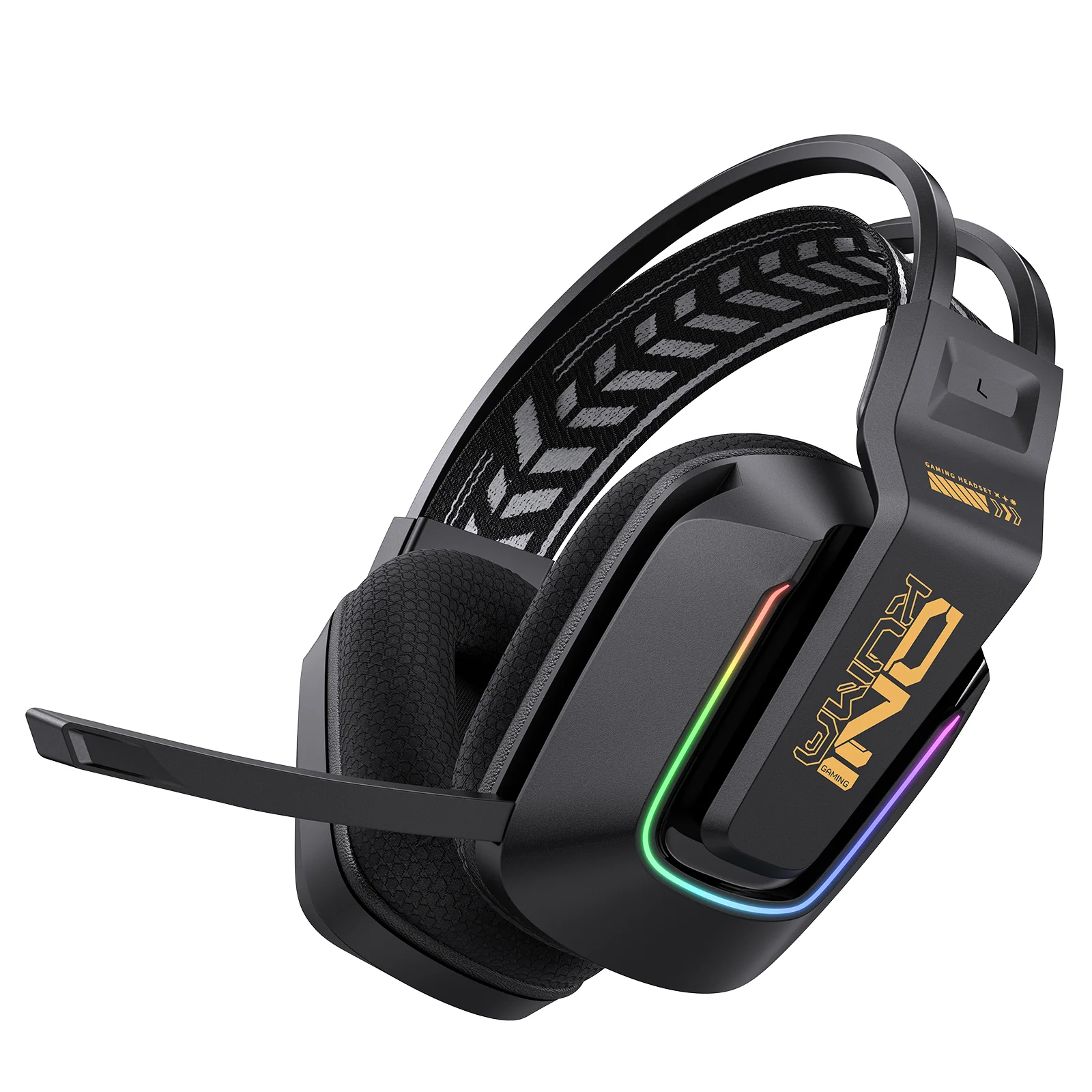 ONIKUMA GT828 Multi-Mode Gaming Headset – 45H Playback, Bluetooth 5.4/Wired/2.4GHz, Memory Foam Comfort - Image 8
