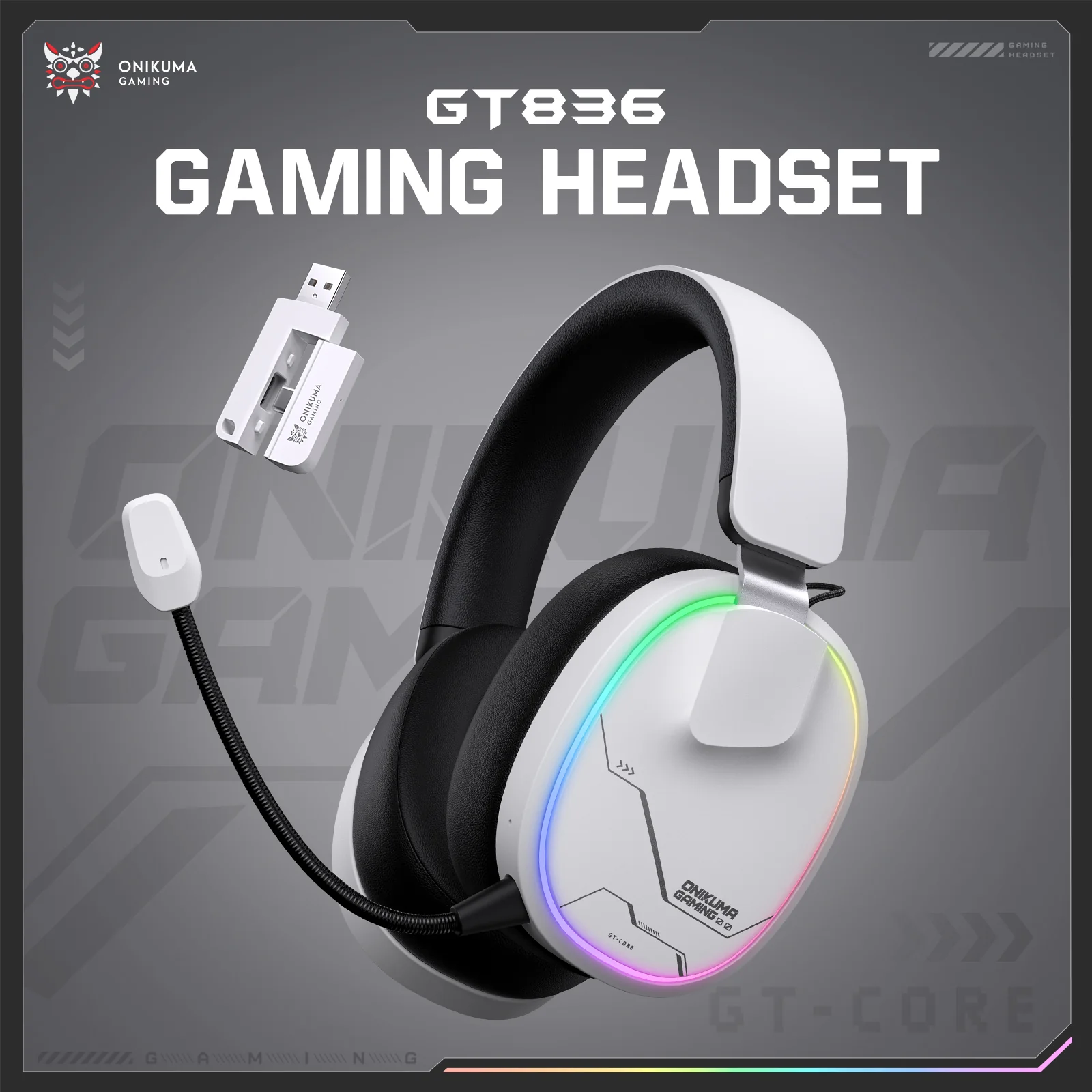 ‌ONIKUMA GT836 Gaming Headset with Four-Mode Connectivity - Image 10