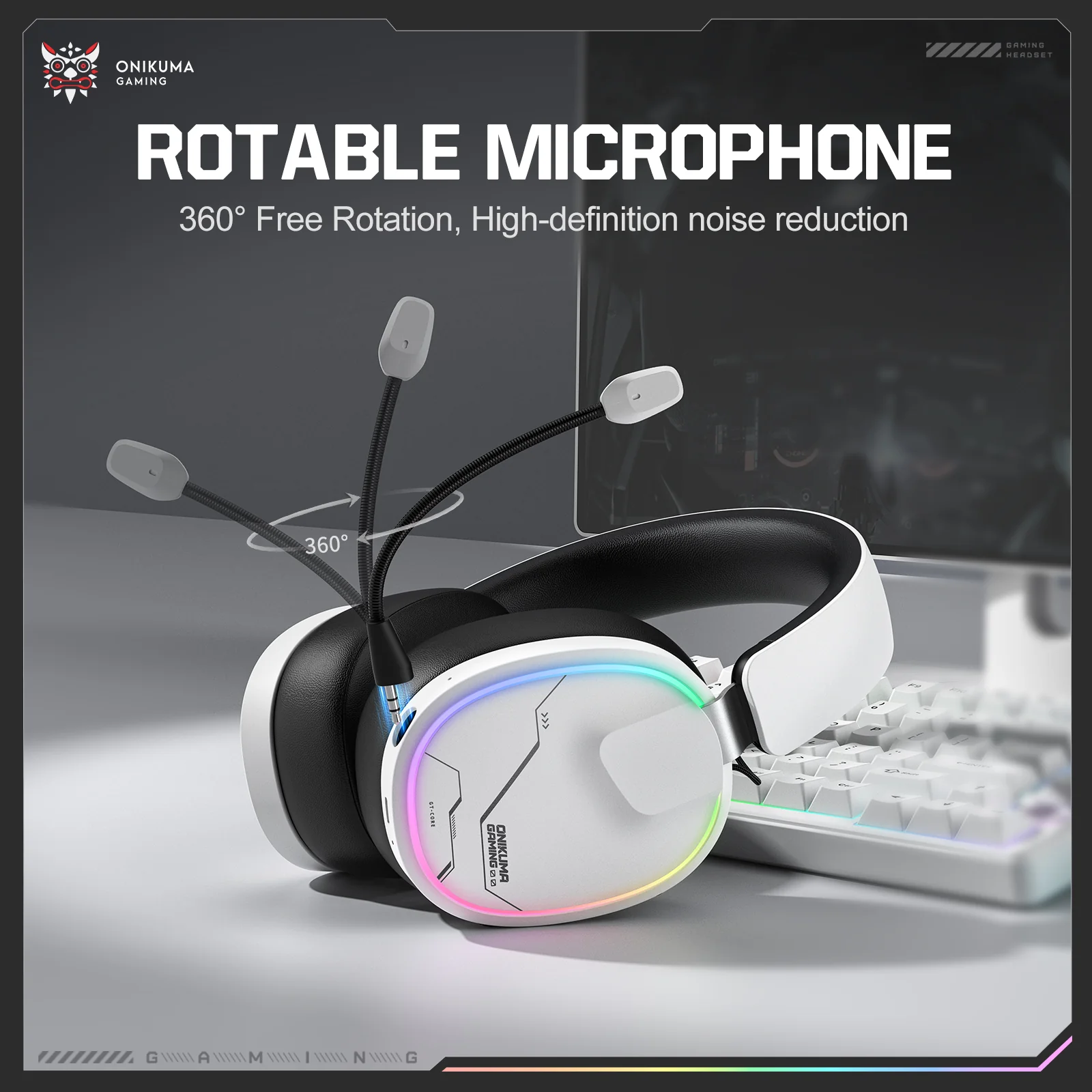 ‌ONIKUMA GT836 Gaming Headset with Four-Mode Connectivity - Image 14