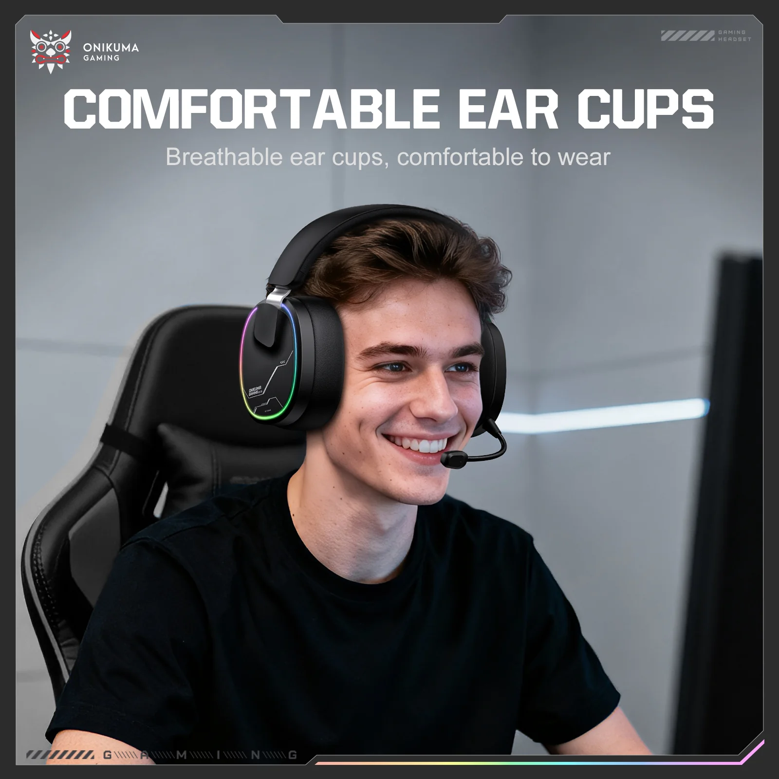 ‌ONIKUMA GT836 Gaming Headset with Four-Mode Connectivity - Image 8