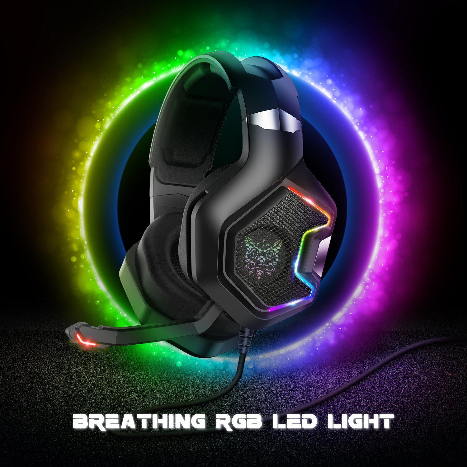 ONIKUMA K10 Pro Professional Wired Gaming Headset with RGB Backlight - Image 3
