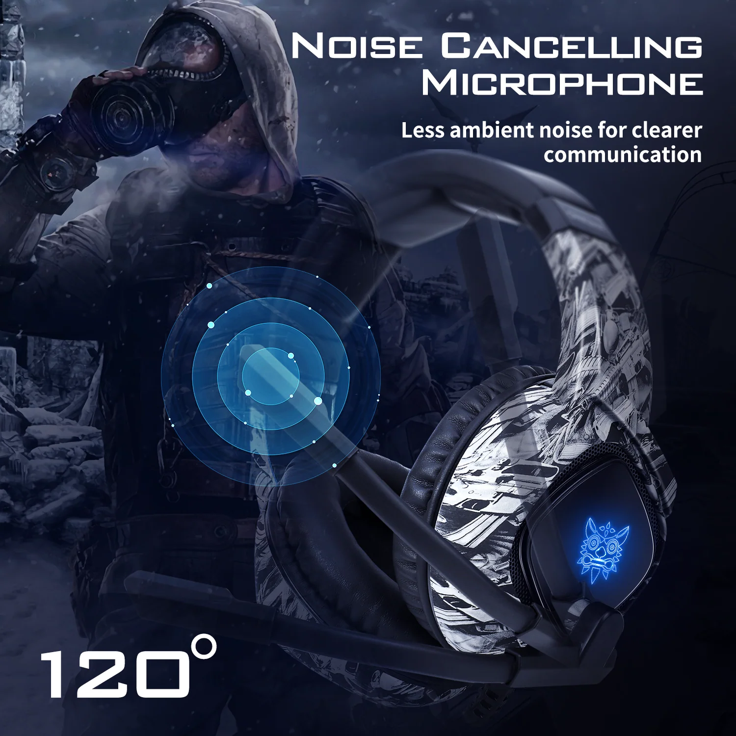 ONIKUMA K19 Professional Gaming Headphone with RGB LED Backlight - Image 19