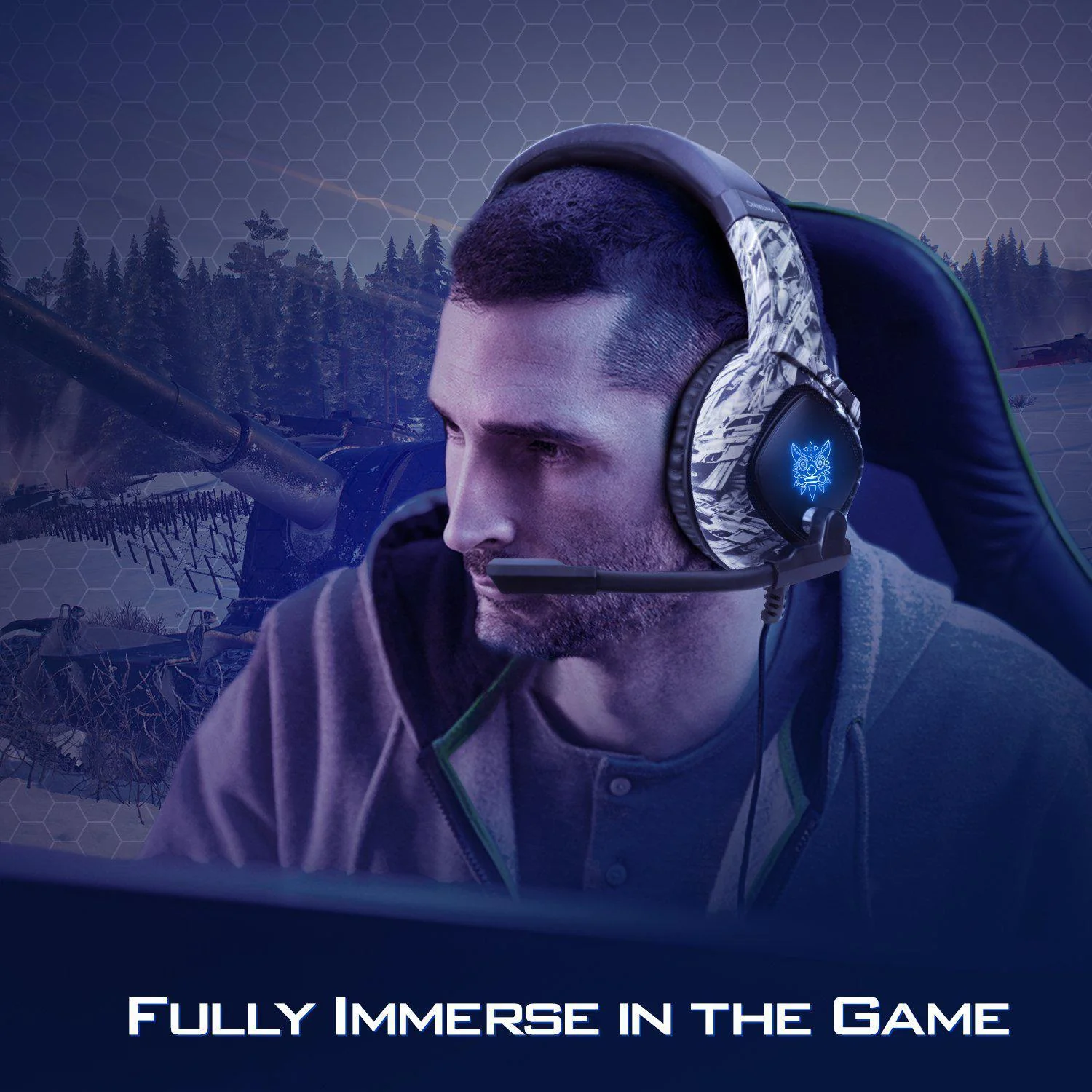 ONIKUMA K19 Professional Gaming Headphone with RGB LED Backlight - Image 21