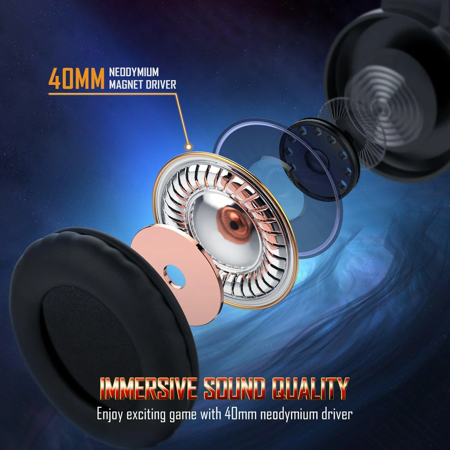 ONIKUMA K19 Professional Gaming Headphone with RGB LED Backlight - Image 3