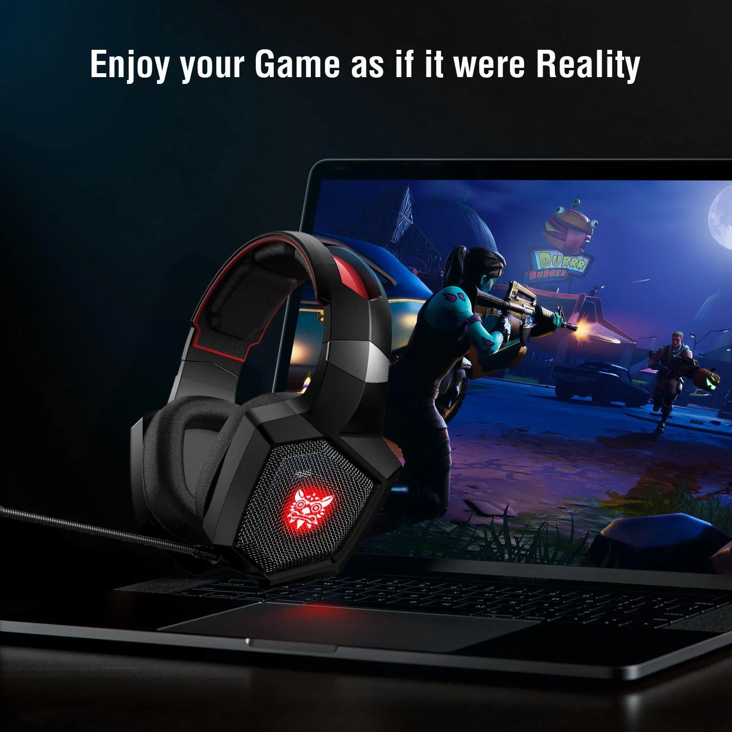 ONIKUMA K8 Wired Stereo Gaming Headphones With Mic LED Lights - Image 19