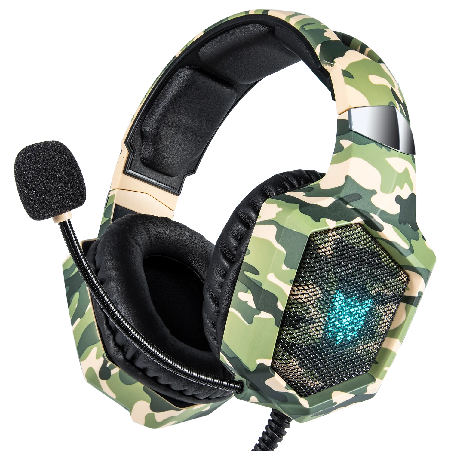 ONIKUMA K8 Wired Stereo Gaming Headphones With Mic LED Lights - Image 3