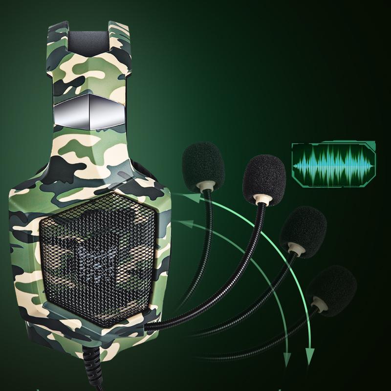 ONIKUMA K8 Wired Stereo Gaming Headphones With Mic LED Lights - Image 5