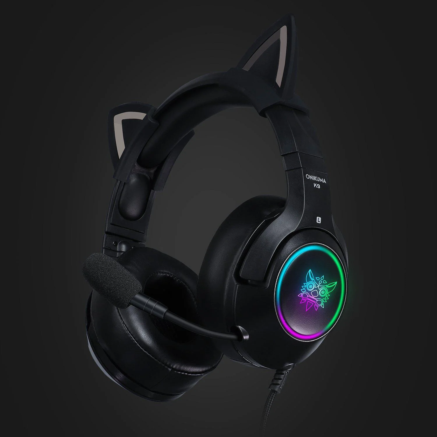 ONIKUMA K9 RGB Stereo Gaming Headset with Cat Ears for PS4, Xbox, PC and Switch - Image 14