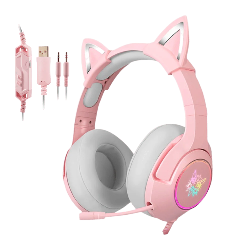 ONIKUMA K9 RGB Stereo Gaming Headset with Cat Ears for PS4, Xbox, PC and Switch - Image 16