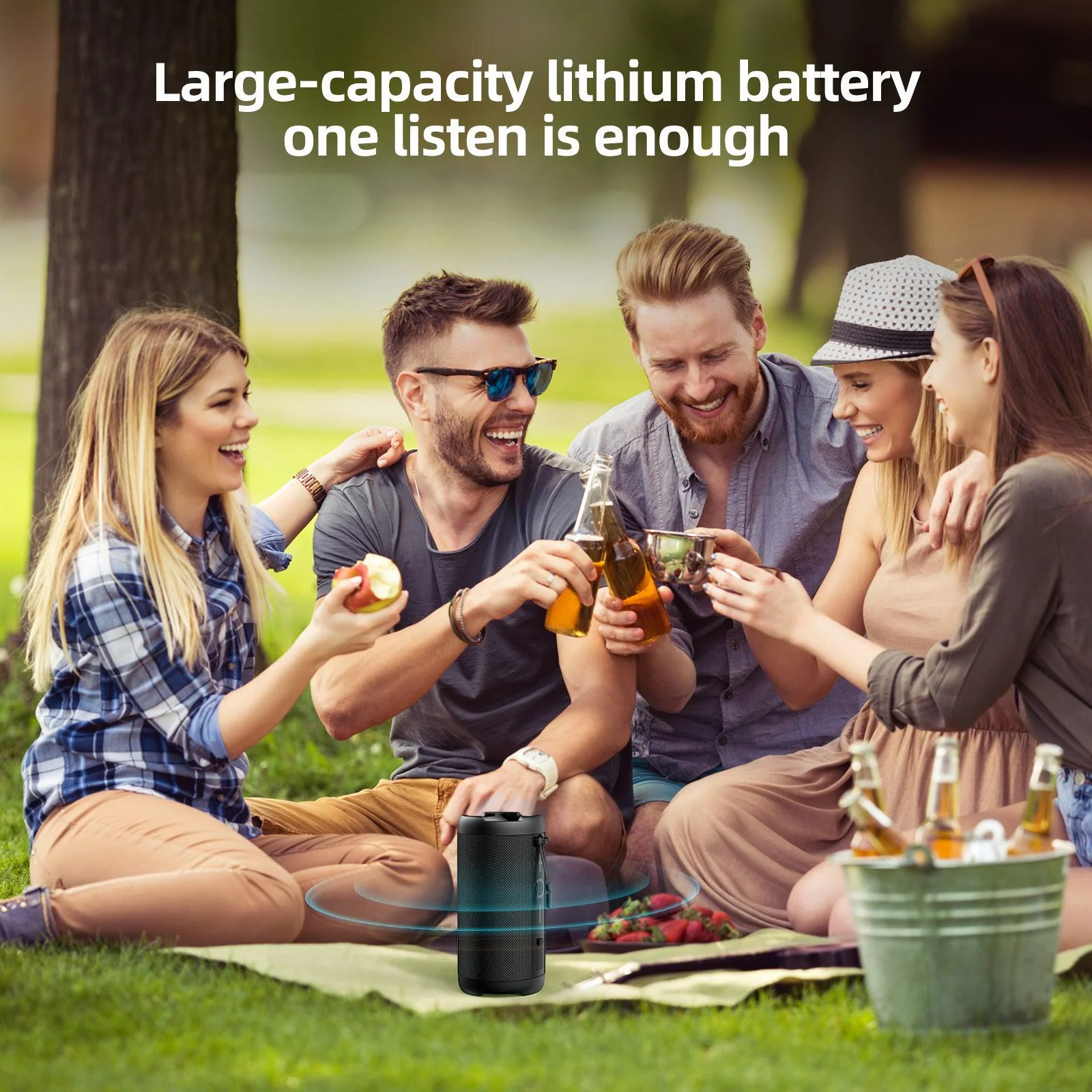 ONIKUMA L20 RGB Outdoor Bluetooth Portable Speaqker, IPX7 Waterproof Dual Speakers for TV Home Theater PC Gaming - Image 7