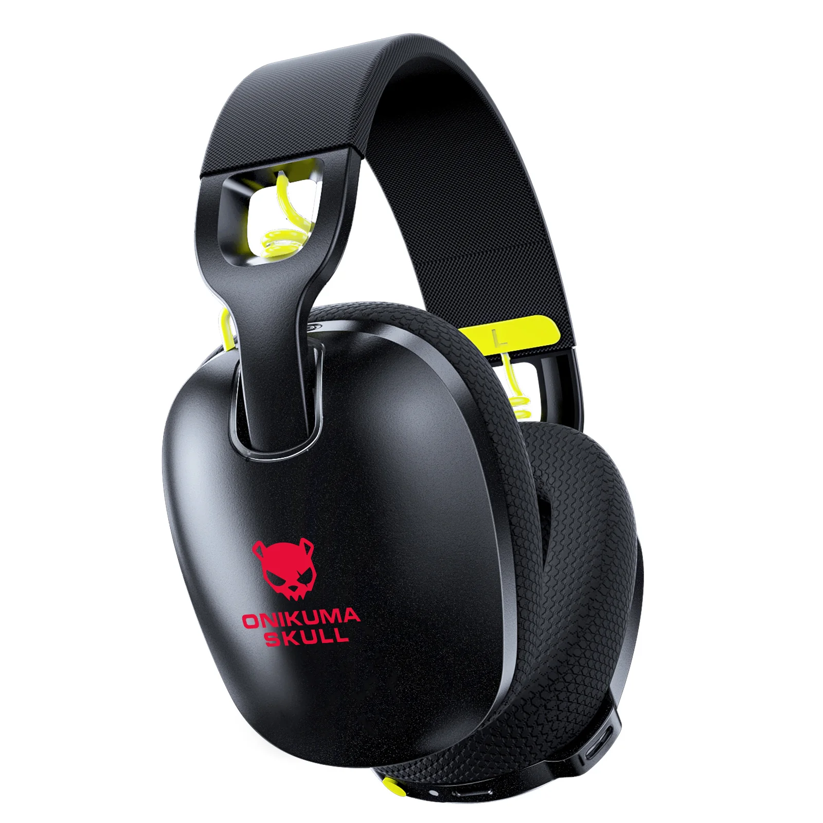 ONIKUMA SKULL Wireless Gaming Headset for PS5, 2.4GHz Gaming Headphones Wireless with Noise Canceling Microphone for PS5, PS4, Fortnite & Call of Duty/FPS Gamers, 40-Hr Battery Gamer Headset for PC, Black - Image 3
