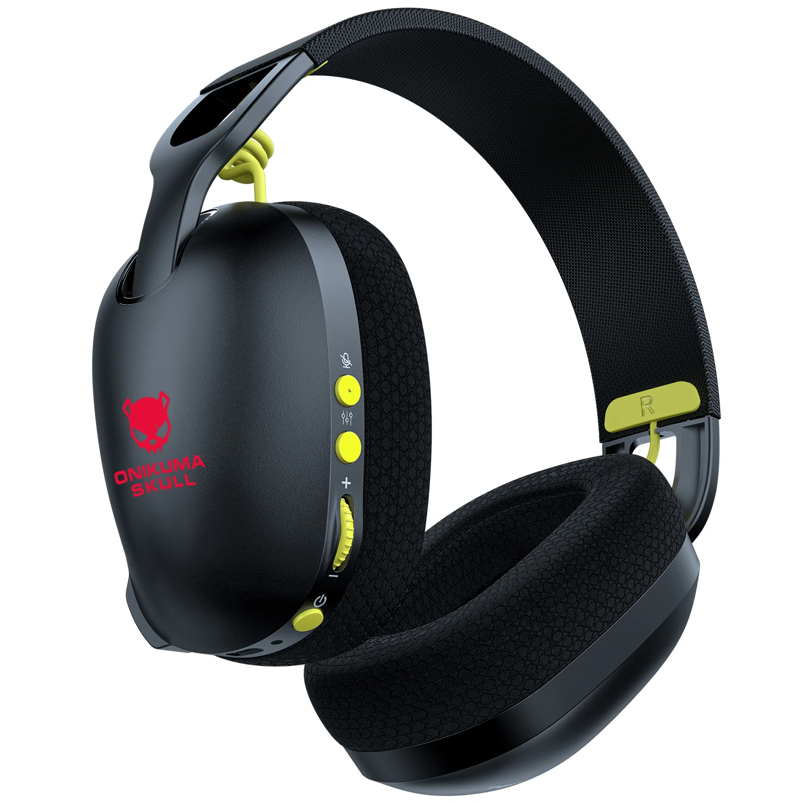 ONIKUMA SKULL Wireless Gaming Headset for PS5, 2.4GHz Gaming Headphones Wireless with Noise Canceling Microphone for PS5, PS4, Fortnite & Call of Duty/FPS Gamers, 40-Hr Battery Gamer Headset for PC, Black - Image 5