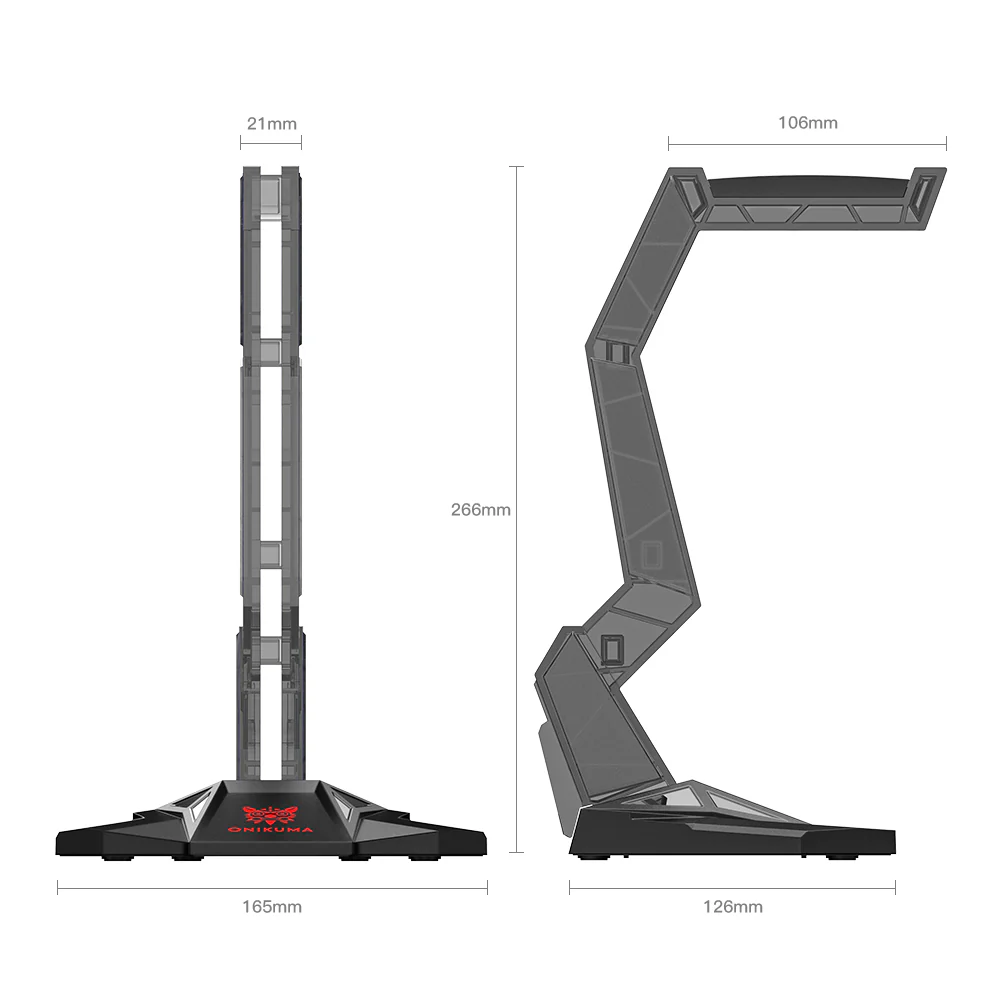 ONIKUMA ST-3 Acrylic Head-mounted Gaming Headset Stand - Image 29