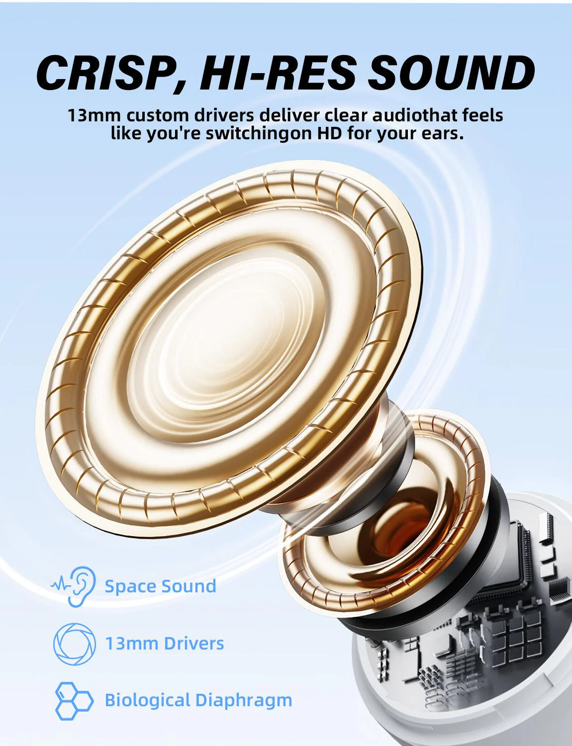 ONIKUMA T27 2.4G Wireless Gaming Earbuds with ENC Mic - Image 4