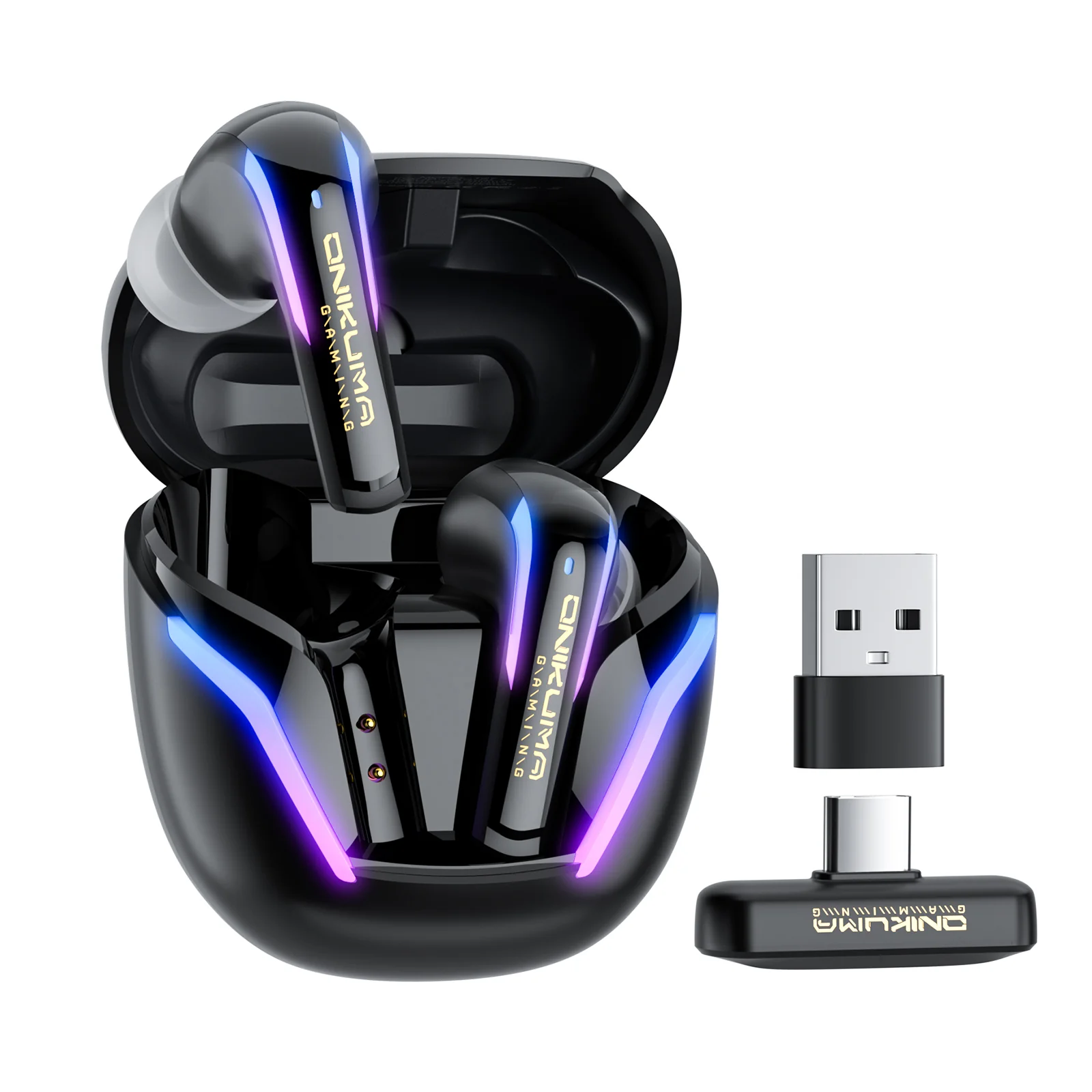 ONIKUMA T27 2.4G Wireless Gaming Earbuds with ENC Mic - Image 9