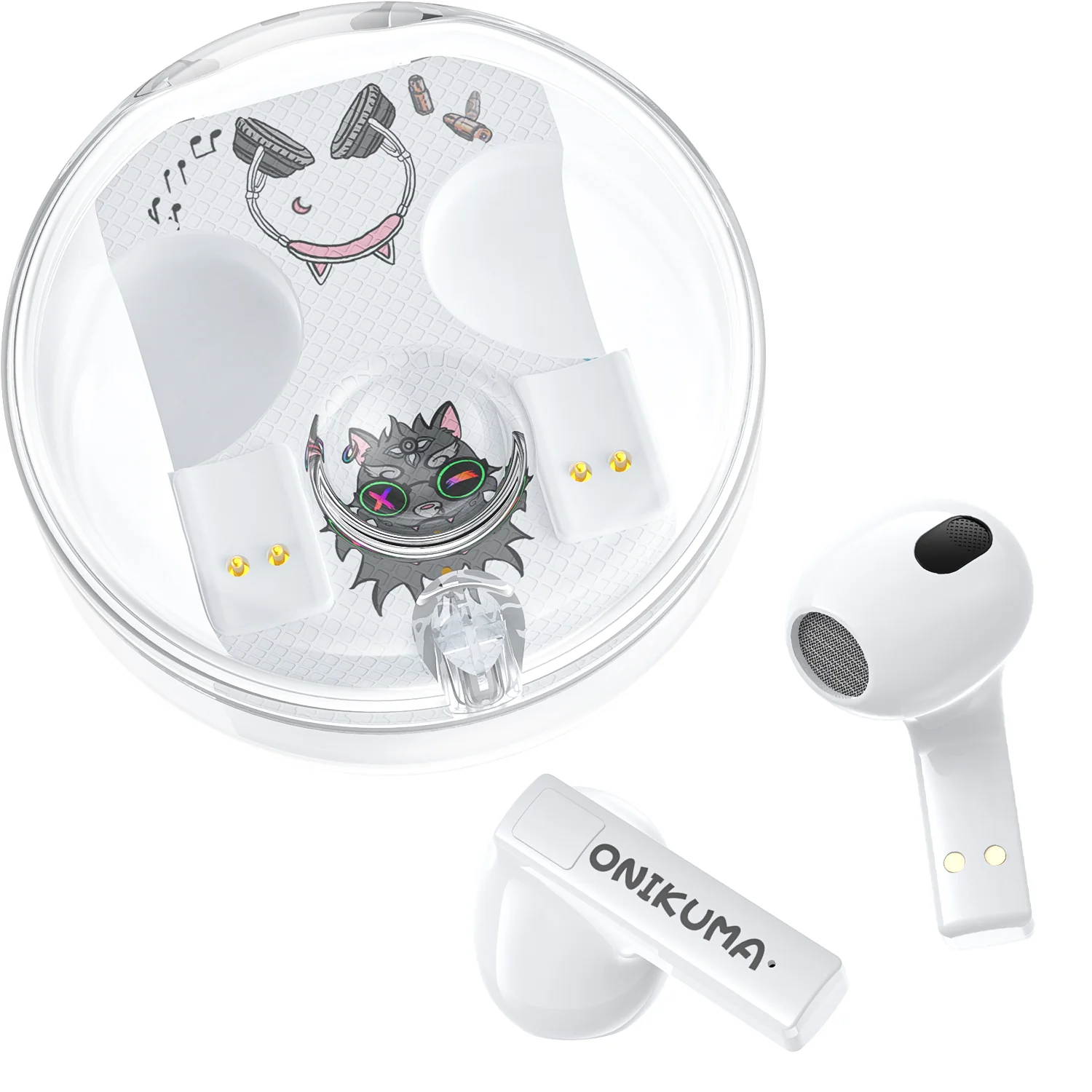 ONIKUMA T301 TWS Cartoon Earphone Touch Control Wireless Bluetooth-compatible 5.3 Headset Sports Earbuds Gaming Headset Gamer With Mic - Image 10