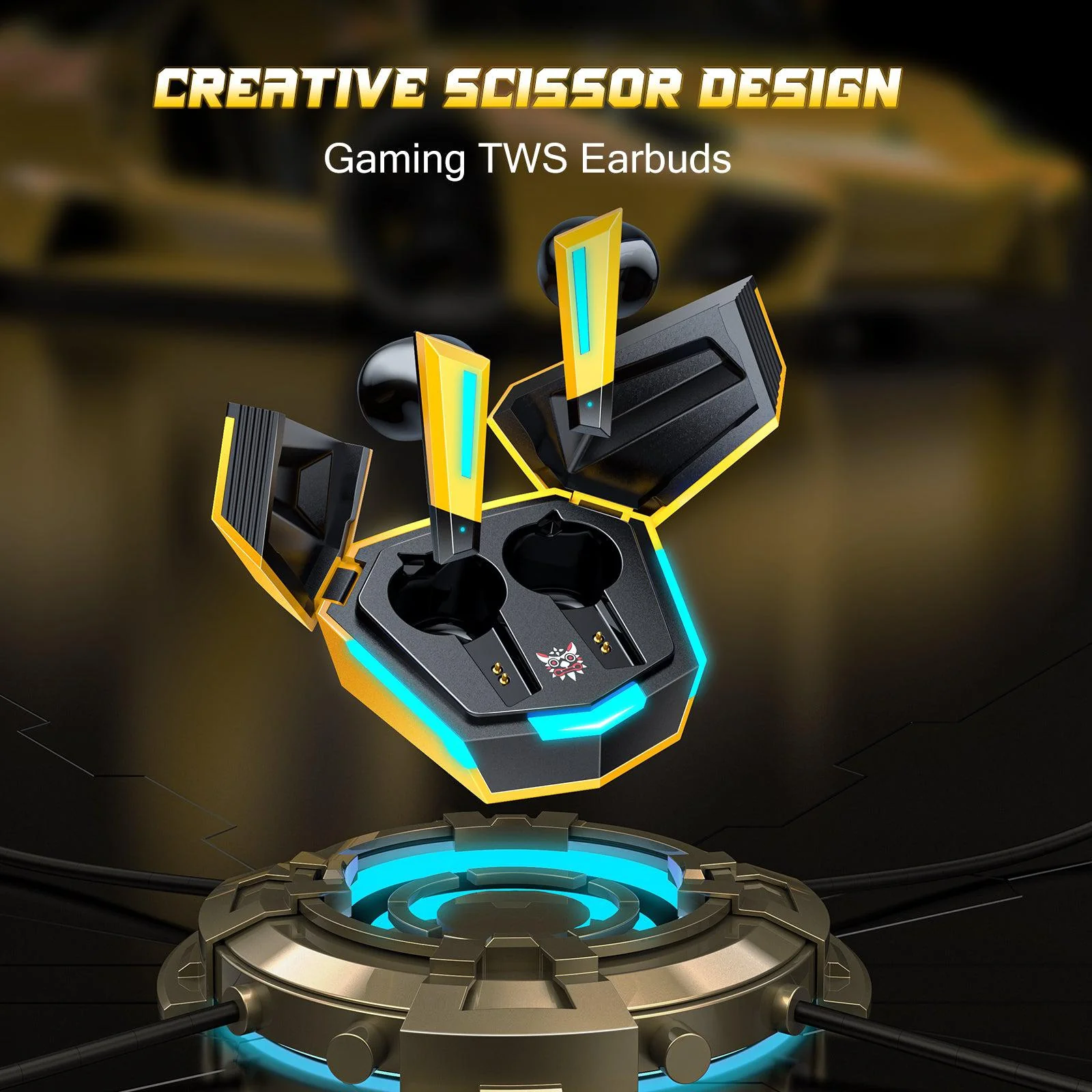 ONIKUMA T32 Bumblebee Gaming Headset, Wireless Bluetooth Earphones - Image 3