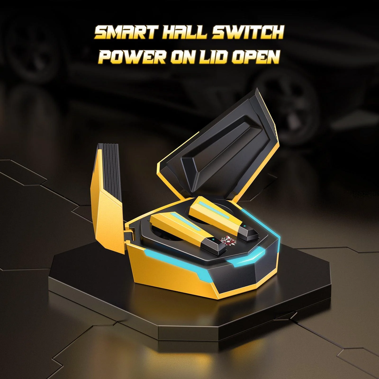 ONIKUMA T32 Bumblebee Gaming Headset, Wireless Bluetooth Earphones - Image 5