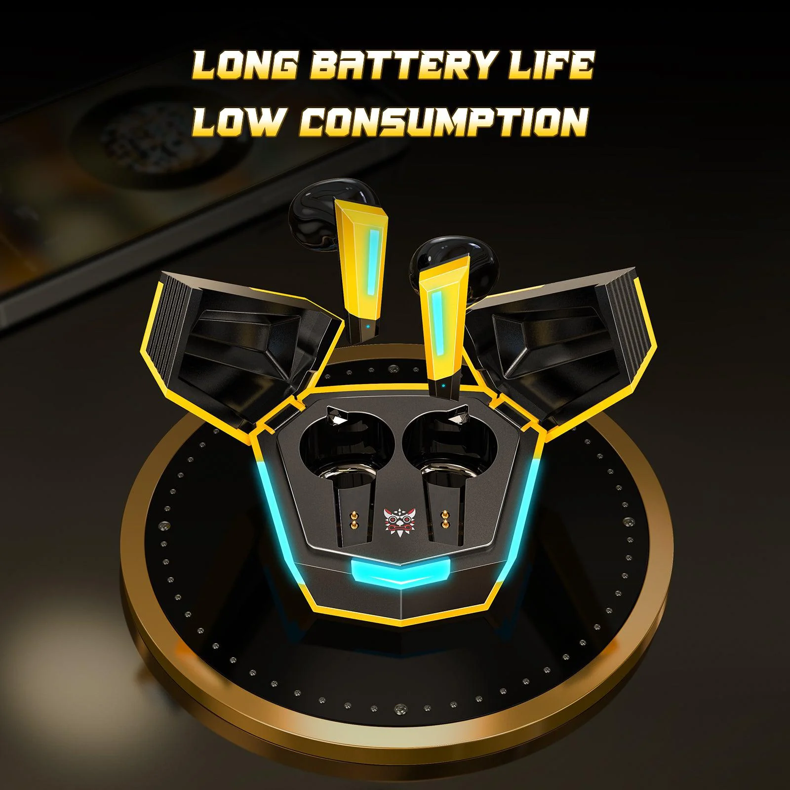 ONIKUMA T32 Bumblebee Gaming Headset, Wireless Bluetooth Earphones - Image 7