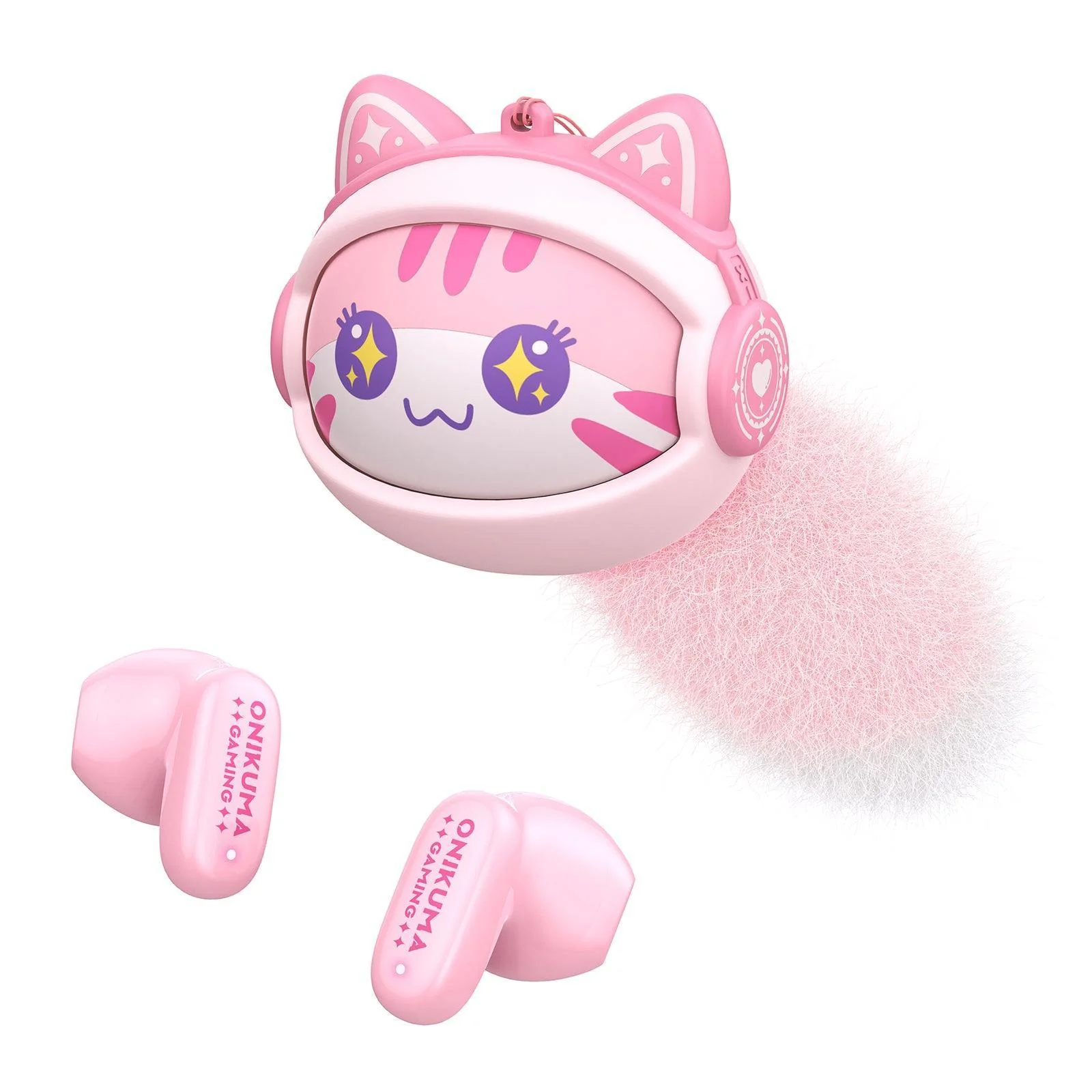 ONIKUMA TX603 Wireless Neckband Earphones - Fashion Face Swapping Design, Low Latency Gaming & ENC Noise Cancellation - Image 3