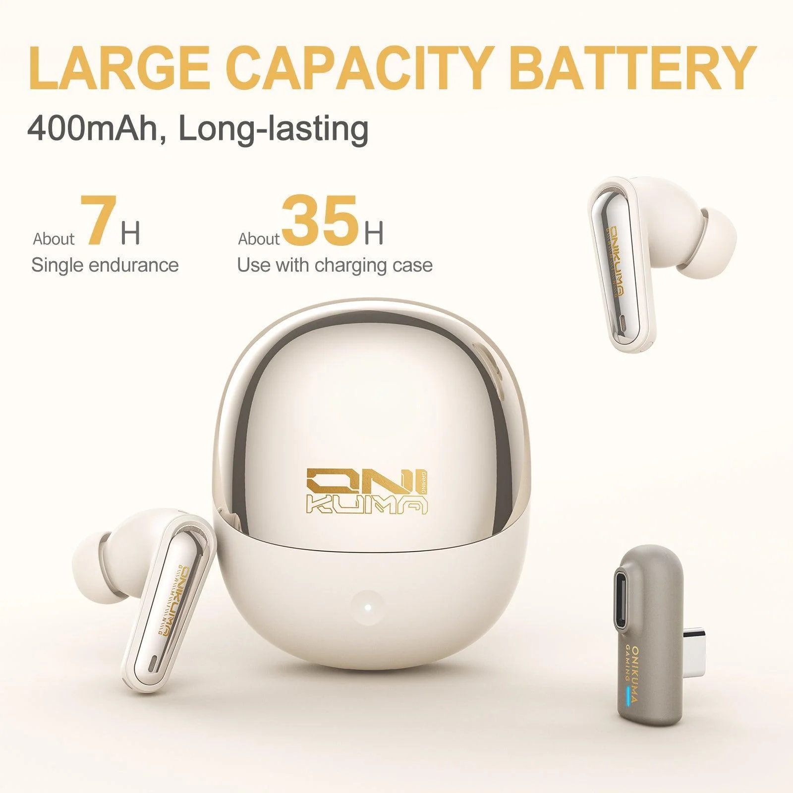 ONIKUMA TX610 Gaming Earbuds - Dual-Mode ANC with 30ms Ultra-Low Latency - Image 13