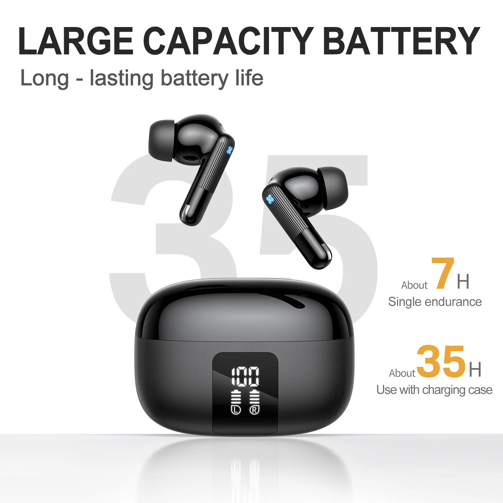 ONIKUMA TX612 Gaming Earbuds -Low Latency Gaming Headset, Hi-Fi Sound for PS5, Quest 3S/3/2, Nintendo Switch, Steam Deck - Image 5