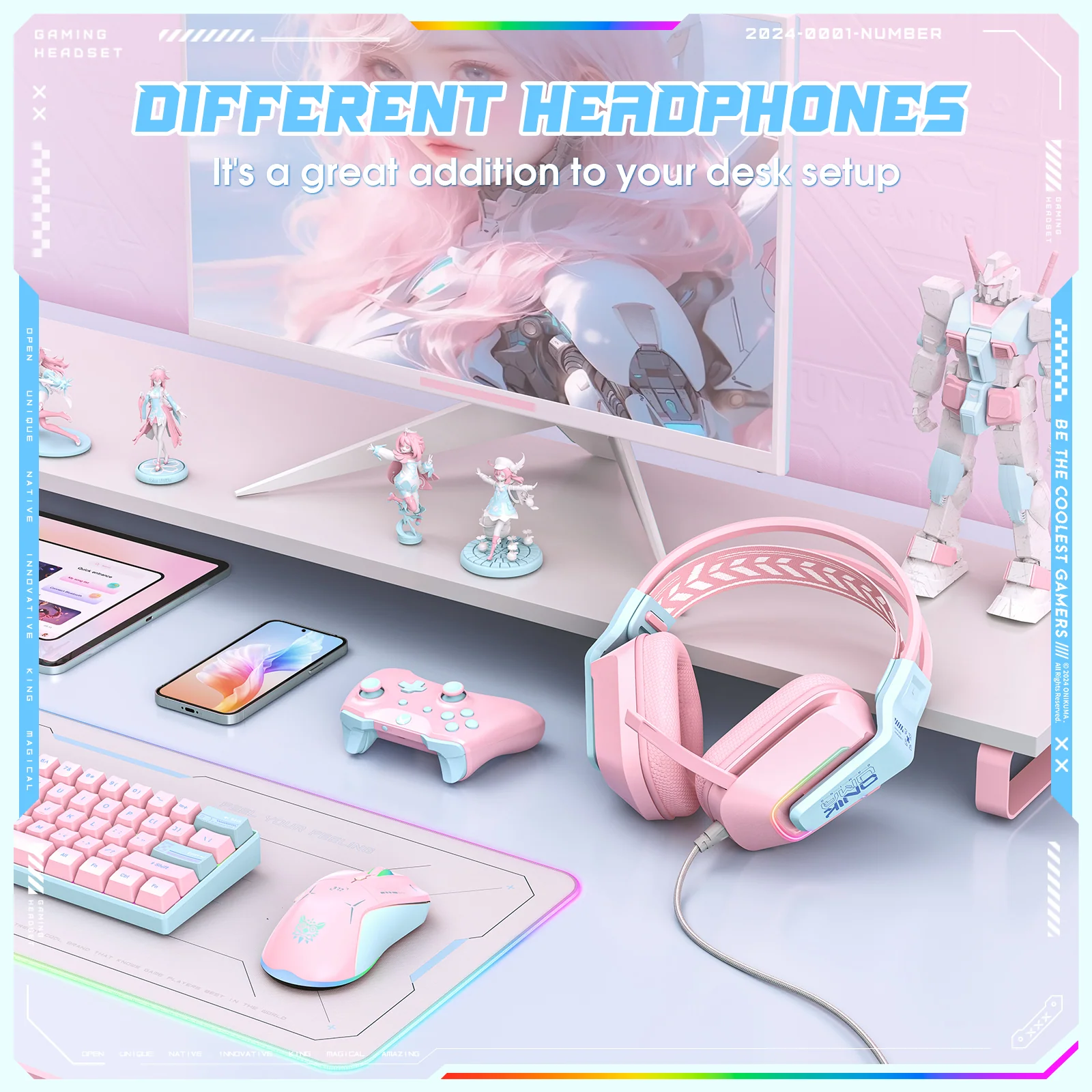 ONIKUMA X13 RGB Gaming Headset - 50mm Drivers, 120° Adjustable Mic, Multi-Color Options - Image 15