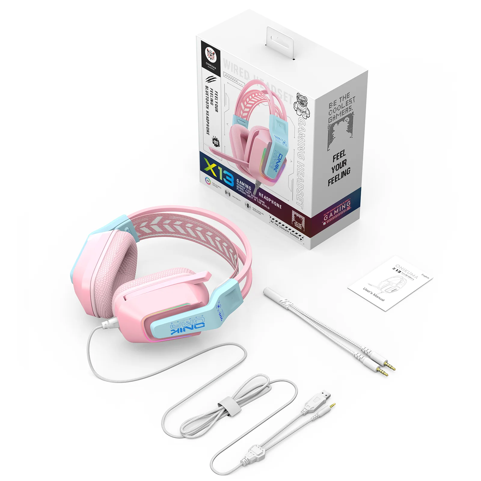 ONIKUMA X13 RGB Gaming Headset - 50mm Drivers, 120° Adjustable Mic, Multi-Color Options - Image 16