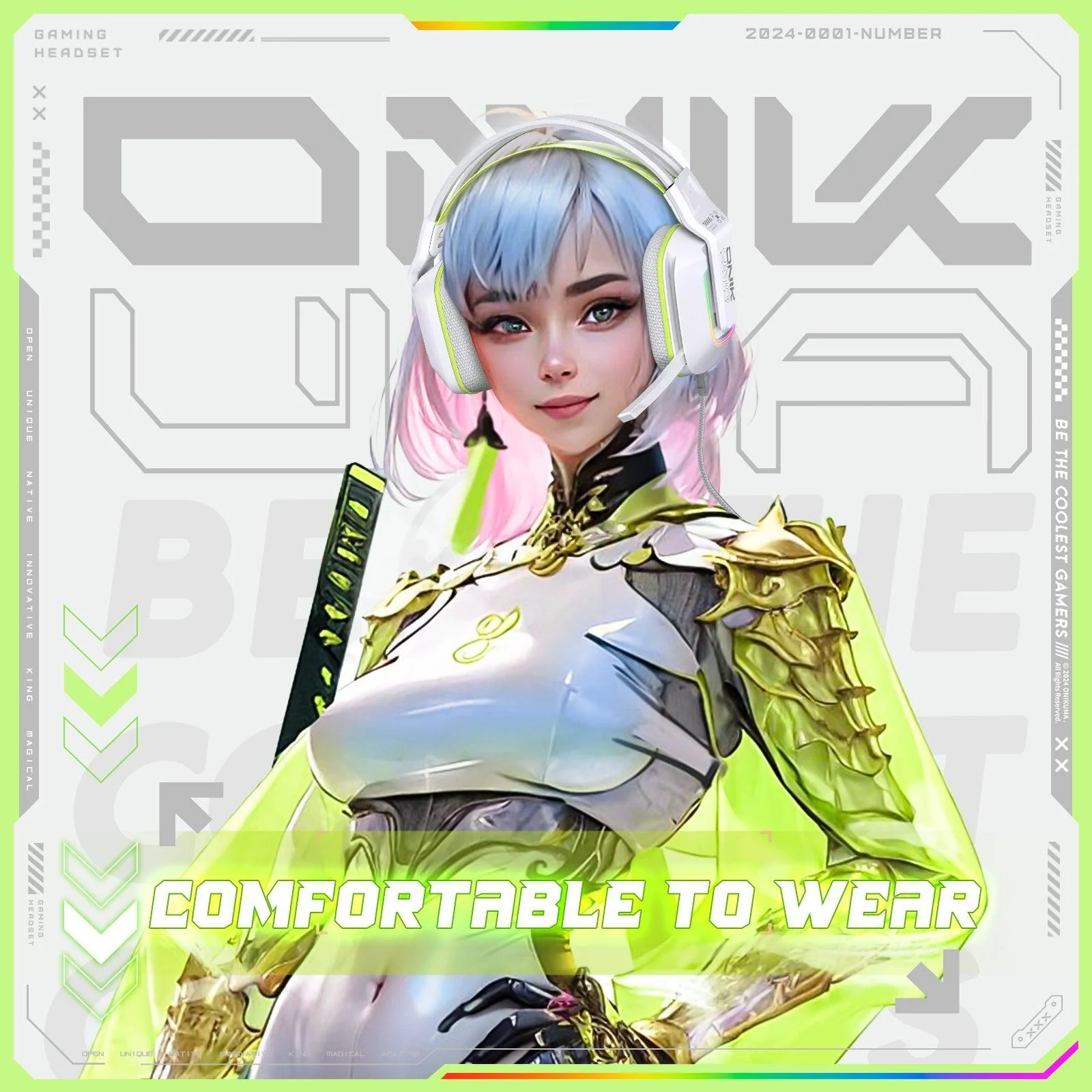 ONIKUMA X13 RGB Gaming Headset - 50mm Drivers, 120° Adjustable Mic, Multi-Color Options - Image 6