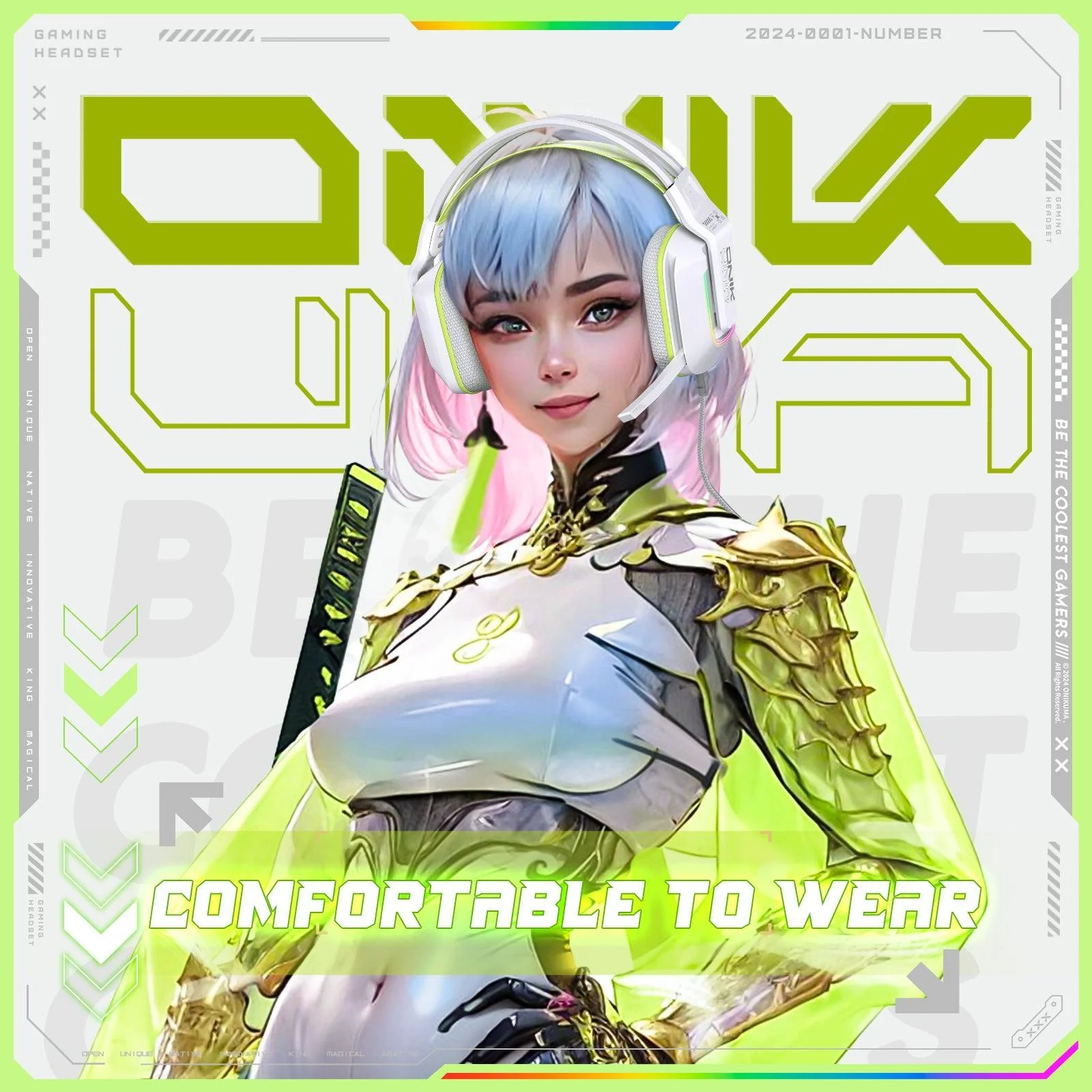 ONIKUMA X13 RGB Gaming Headset - 50mm Drivers, 120° Adjustable Mic, Multi-Color Options - Image 7