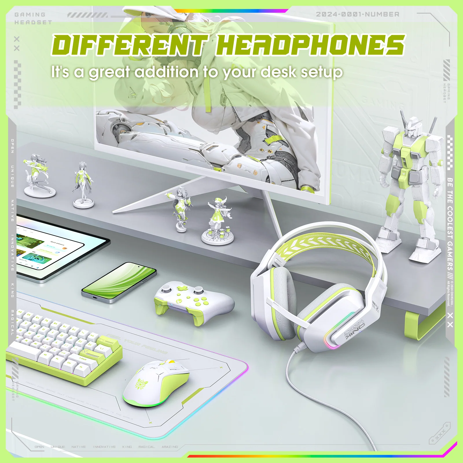 ONIKUMA X13 RGB Gaming Headset - 50mm Drivers, 120° Adjustable Mic, Multi-Color Options - Image 8